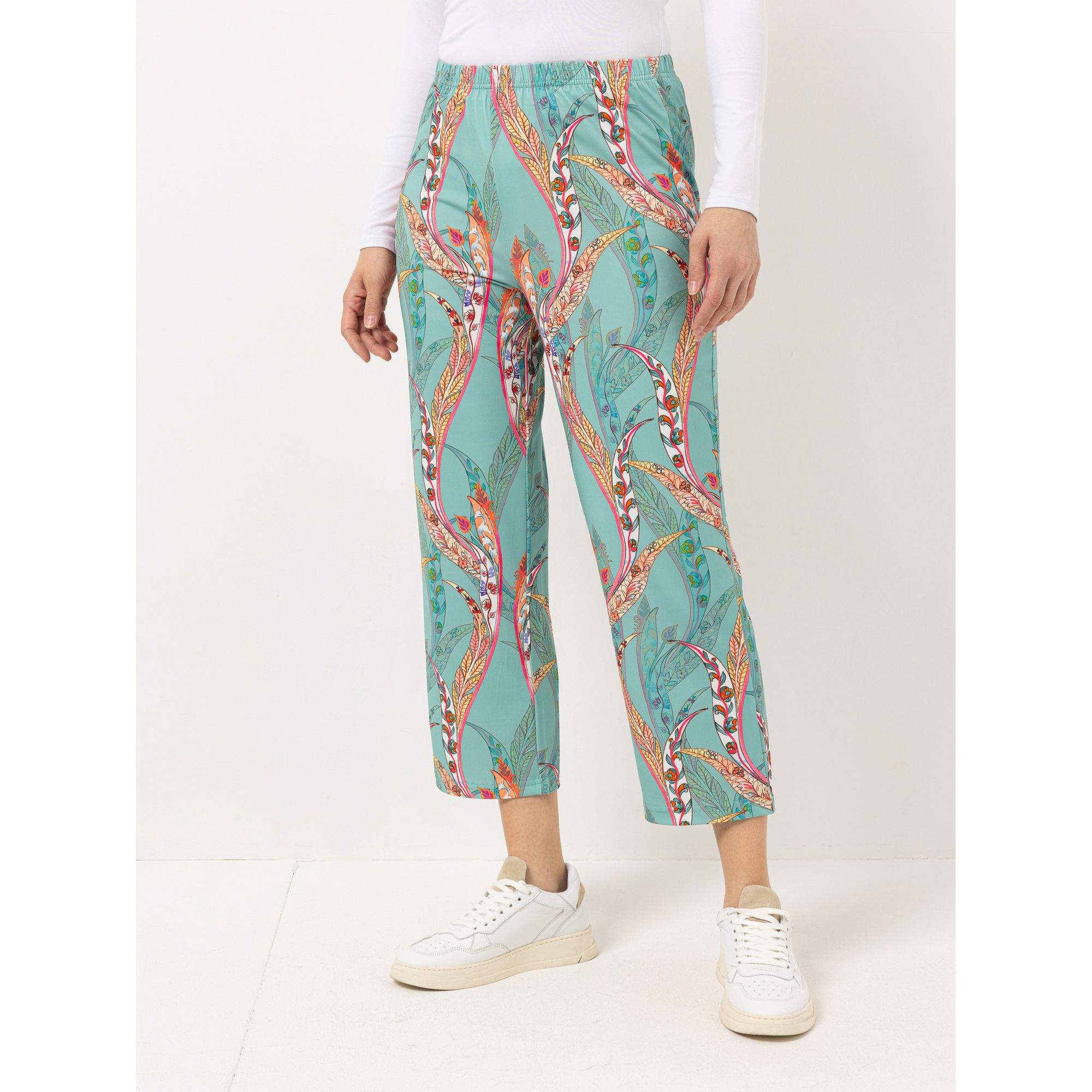 IN-PRINT Hose 7/8-Länge Rundumdehnbund bedruckt