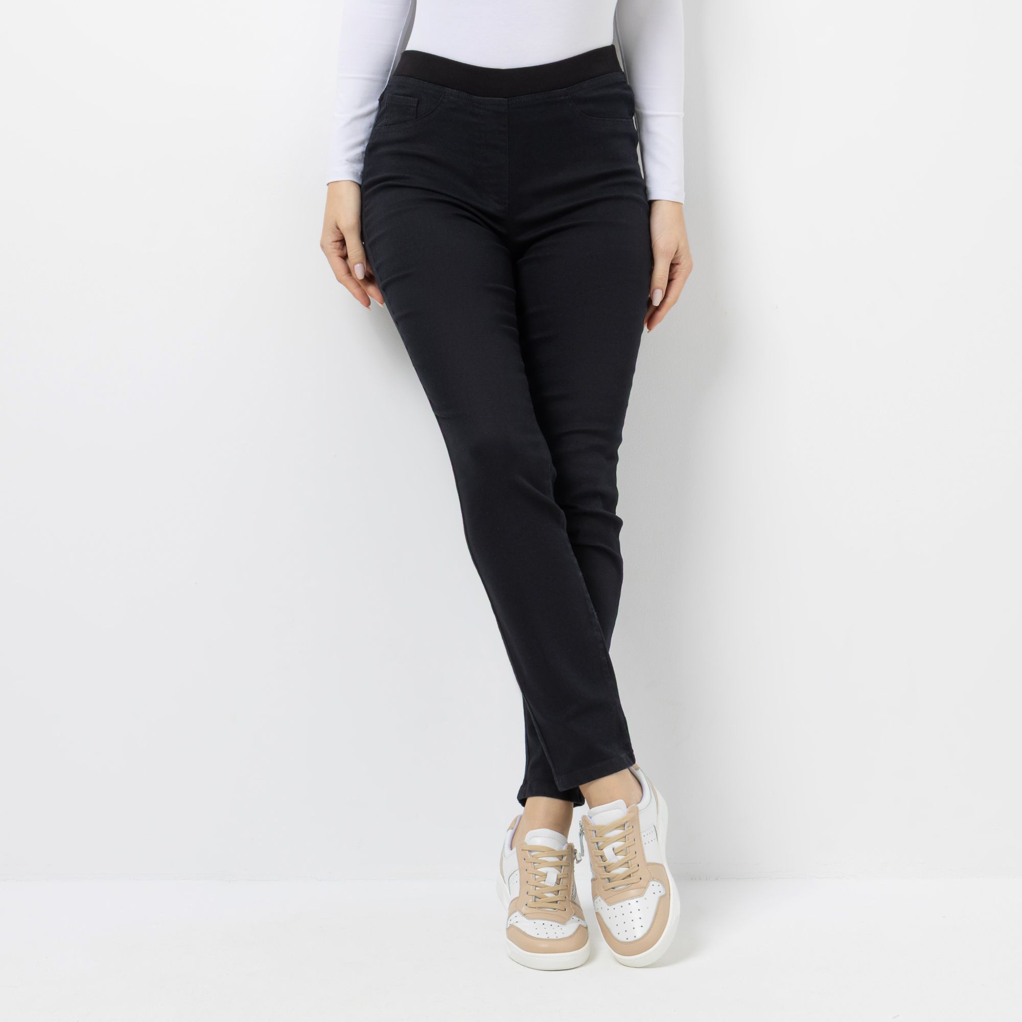 VIA MILANO Jeggings Vanessa langes Bein Rundumdehnbund enges Bein