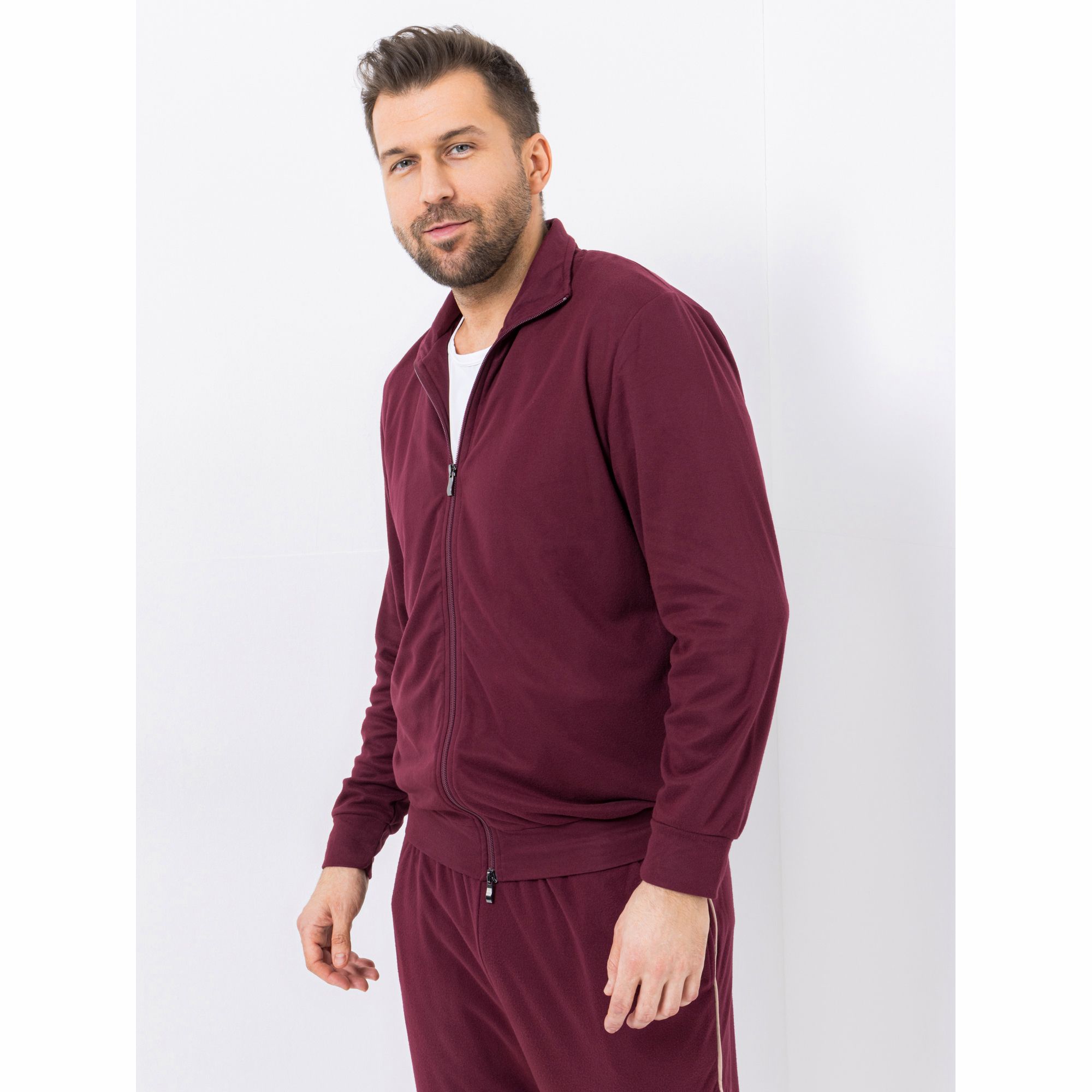 MEN'S TOUCH Jacke, 1/1-Arm 2-Wege-Reißverschluss Seitentaschen Stehkragen