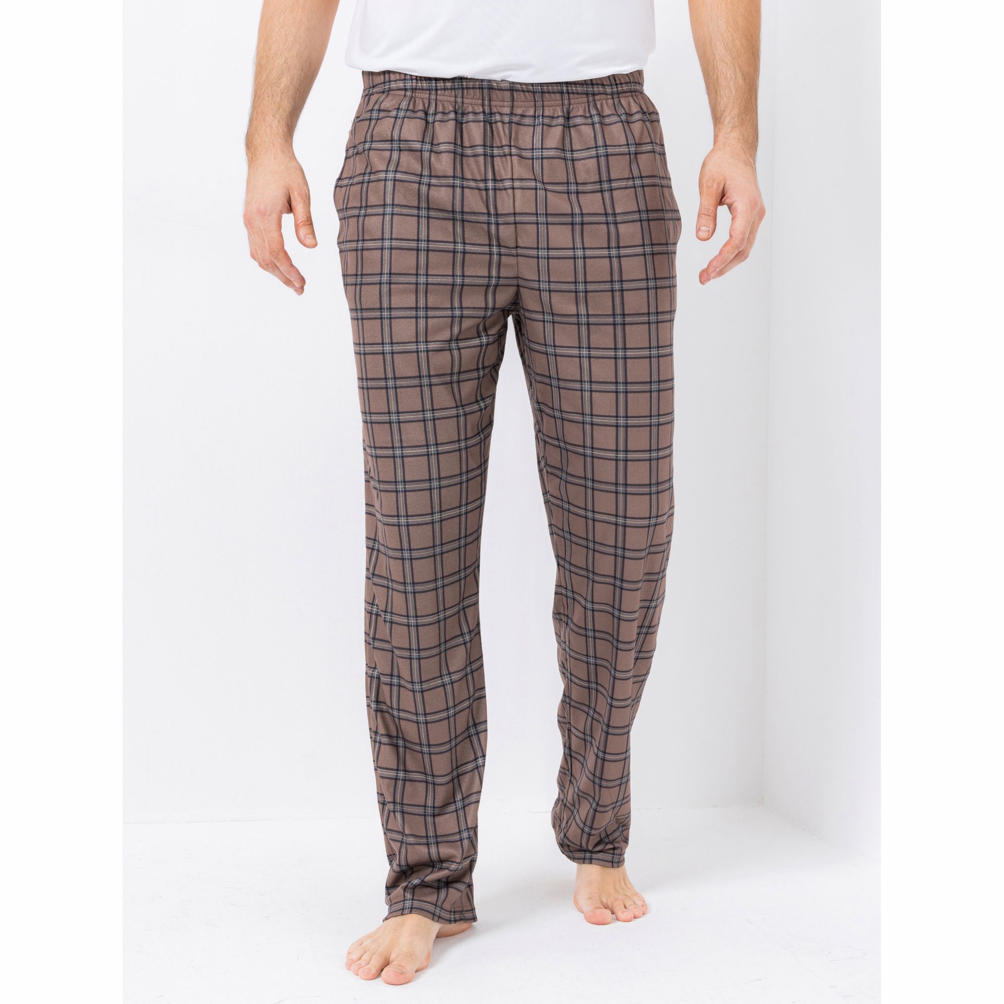 MEN'S TOUCH Pyjama Hose 1/1-Länge Mikrofaser Rundumdehnbund