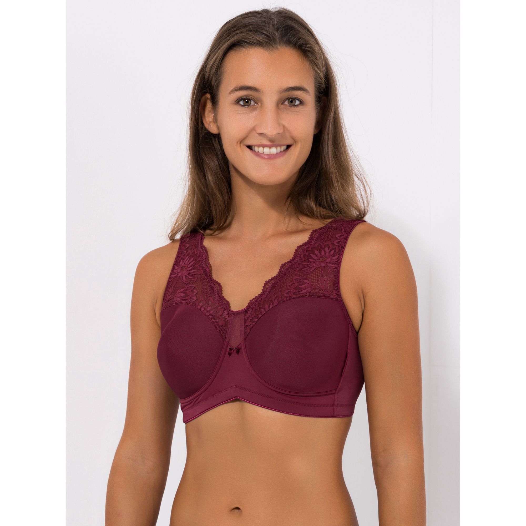 LITTLE ROSE Shirt-BH Mikrofasermischung Spacer-Technologie Spitzenbesatz