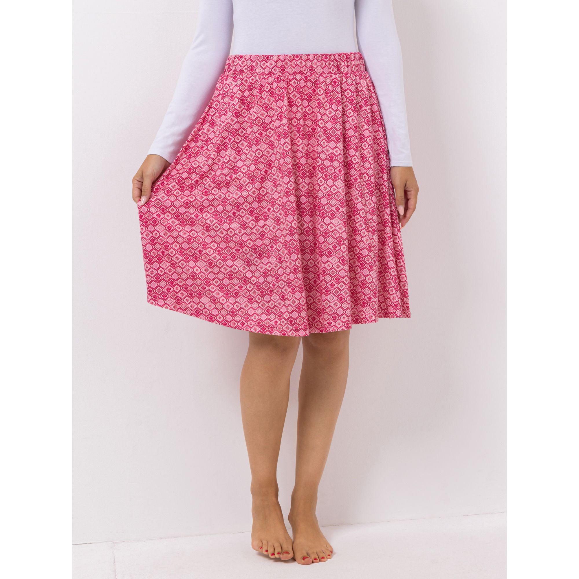 JERYMOOD HOMEWEAR Rock Mikrofaser mit Shorts Allover-Print