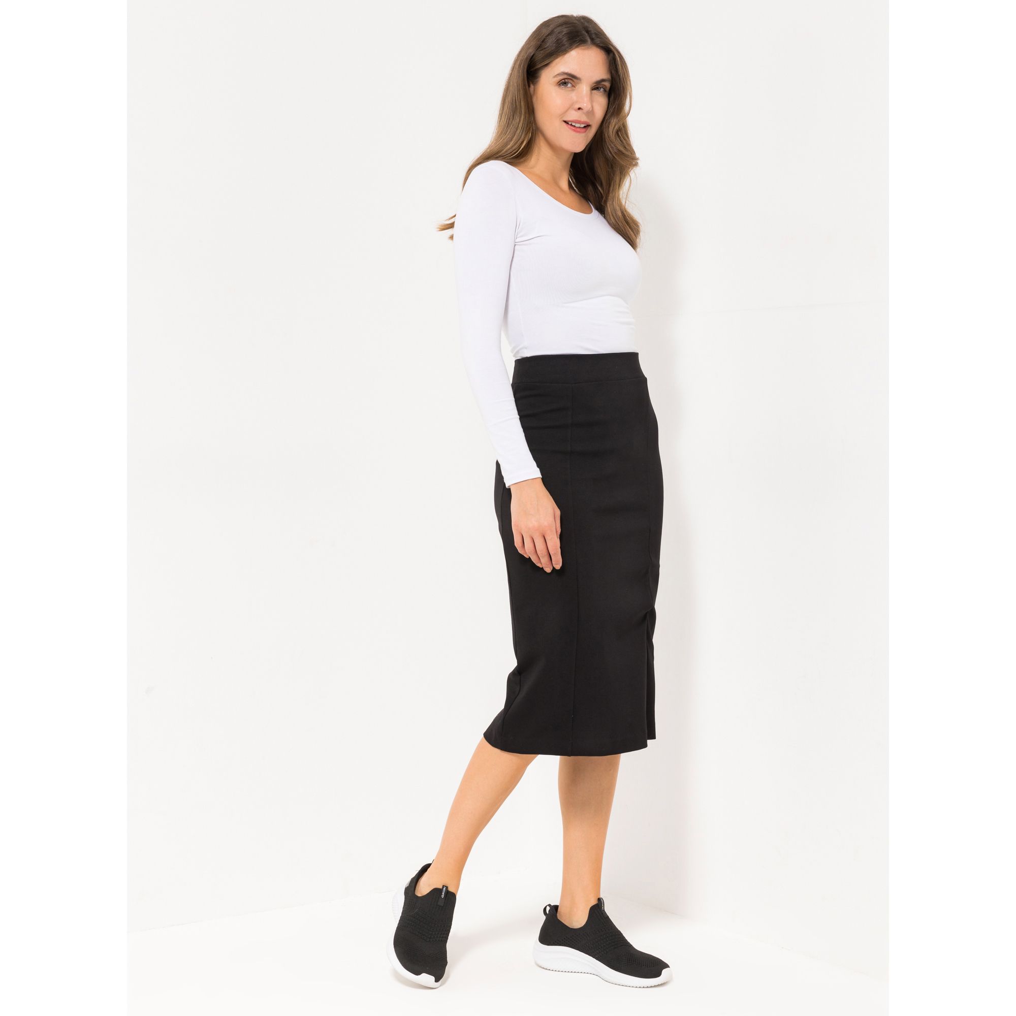 LOVELY SISTERS® Rock Rundumdehnbund Teilungsnaht wadenumspielend