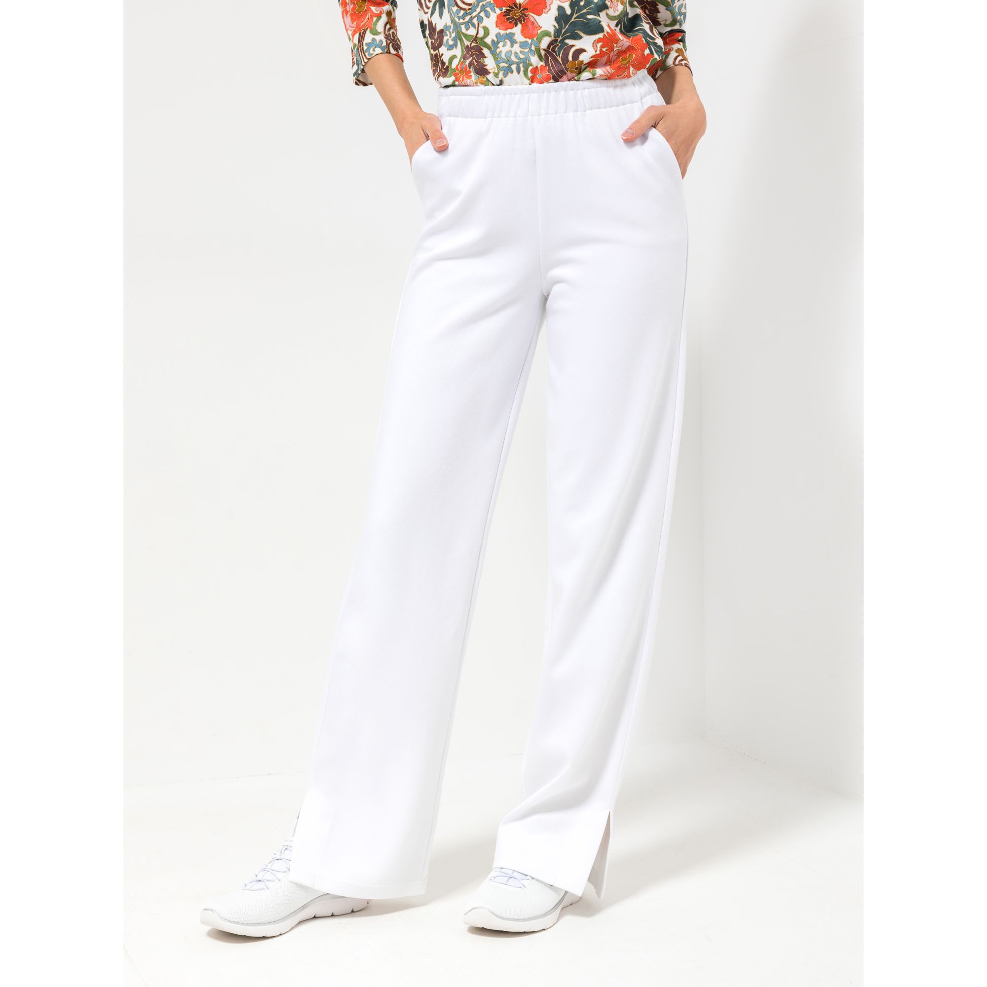 Green Cotton by Peter Hahn Hose, 1/1-Länge Style Tilde, weite Form mit Schlitzen