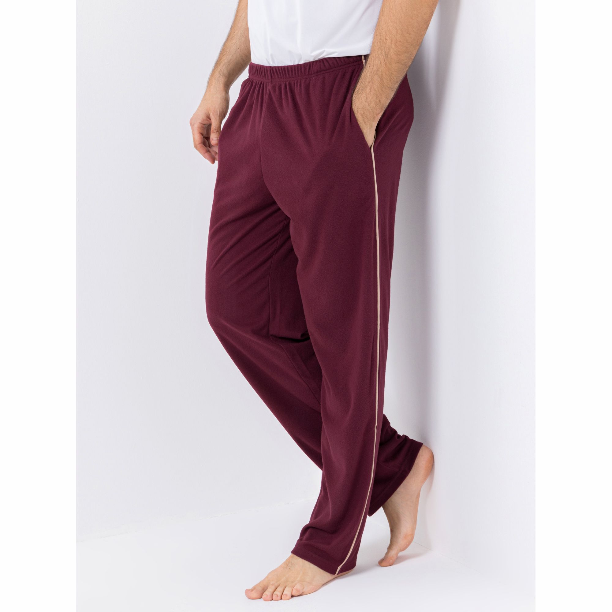 MEN'S TOUCH Hose, 1/1-Länge Mikrofaser Rundumdehnbund mit Seitentaschen