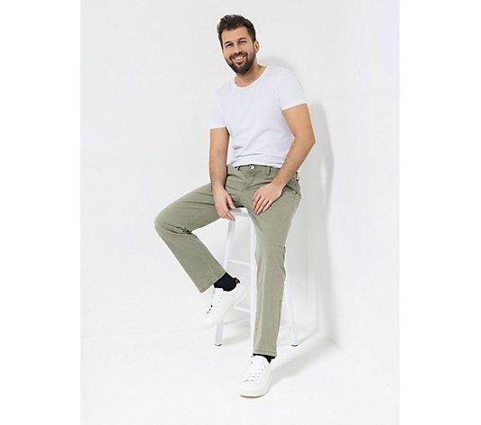CLUB OF COMFORT® Herrenhose Garvey Chino-Style Fade-out Färbung High-Stretch