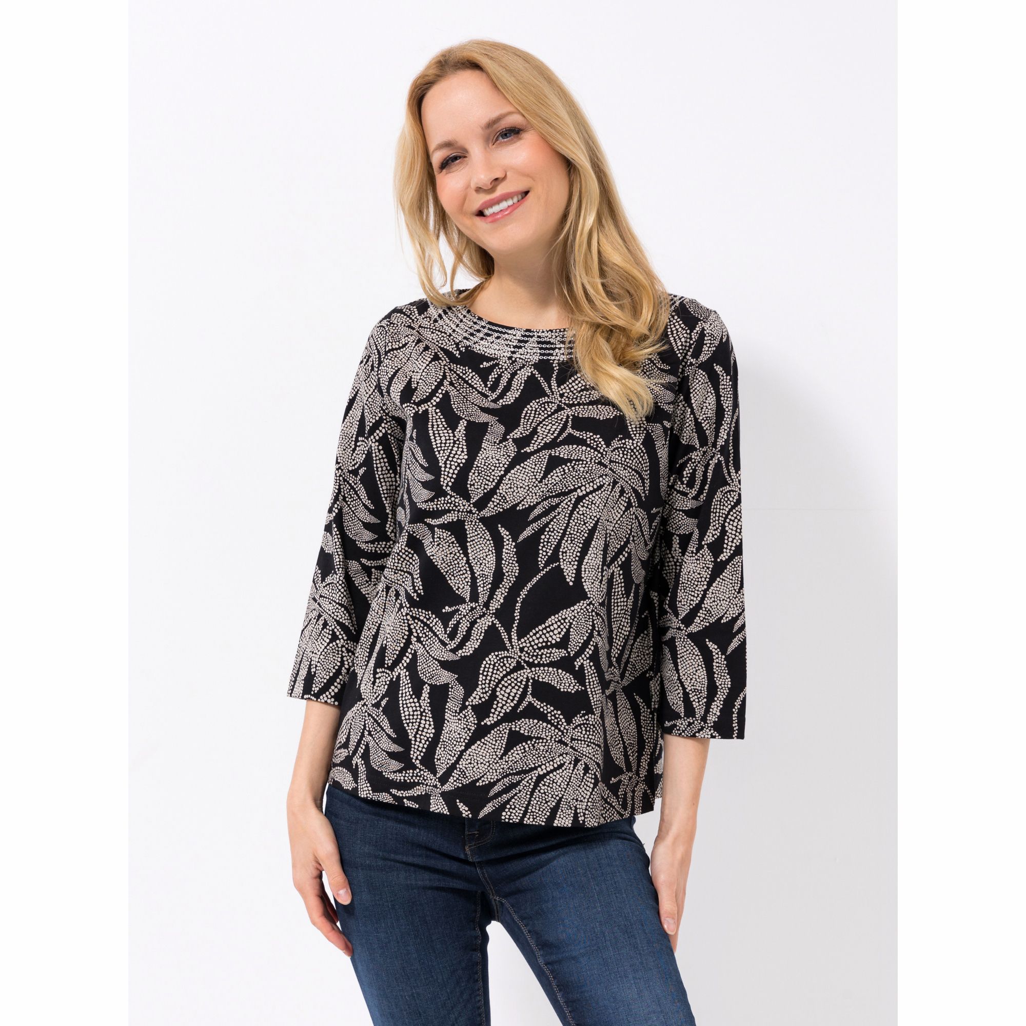 Green Cotton by Peter Hahn Shirt, 3/4-Arm Style Maja figurumspielend