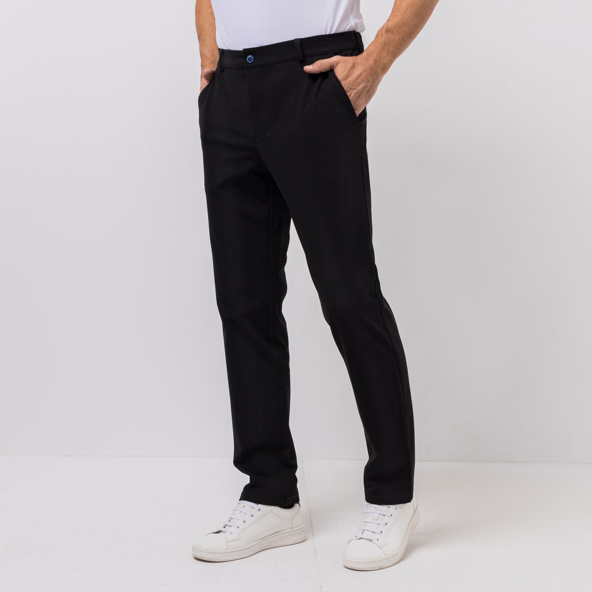 CLUB OF COMFORT® Herrenhose Foxx Chino-Style Smokbund elastisch