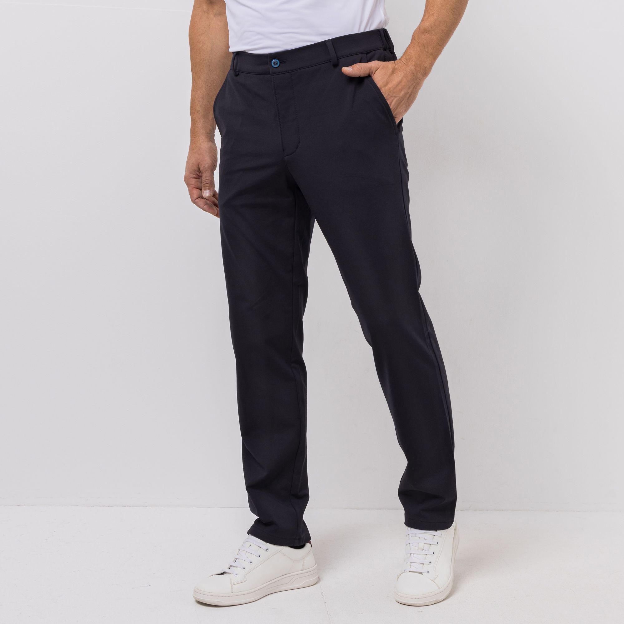 CLUB OF COMFORT® Herrenhose Foxx Chino-Style Smokbund elastisch