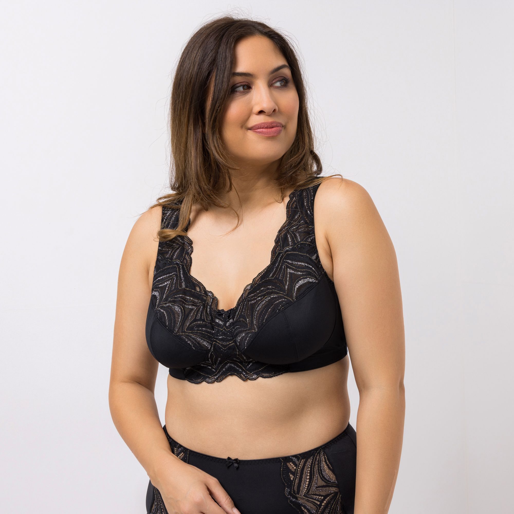 LITTLE ROSE BH Mikrofasermischung Passform Princess glänzende Spitze