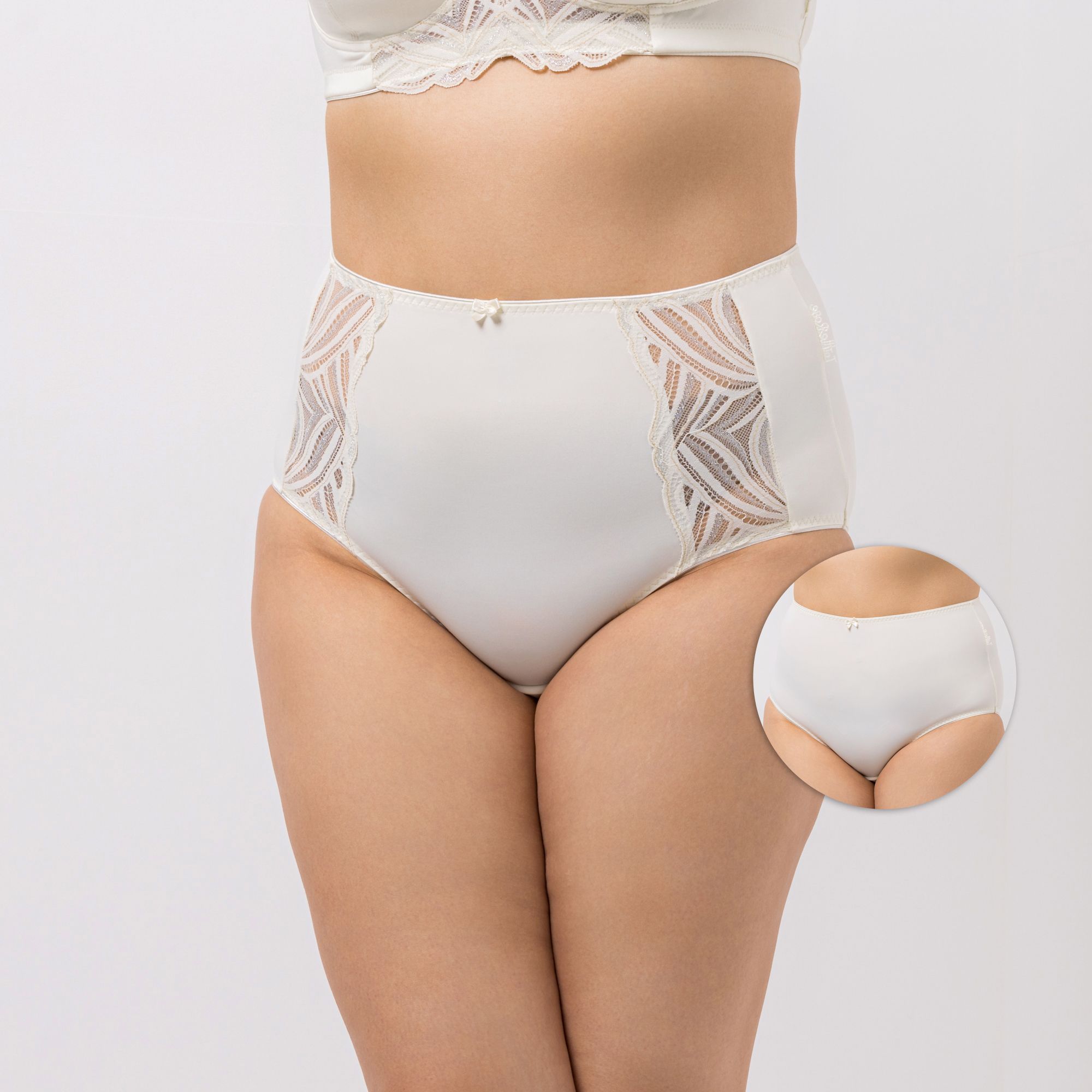 LITTLE ROSE 2 Midislips Mikrofasermischung 1x Basic 1x Spitzendetail