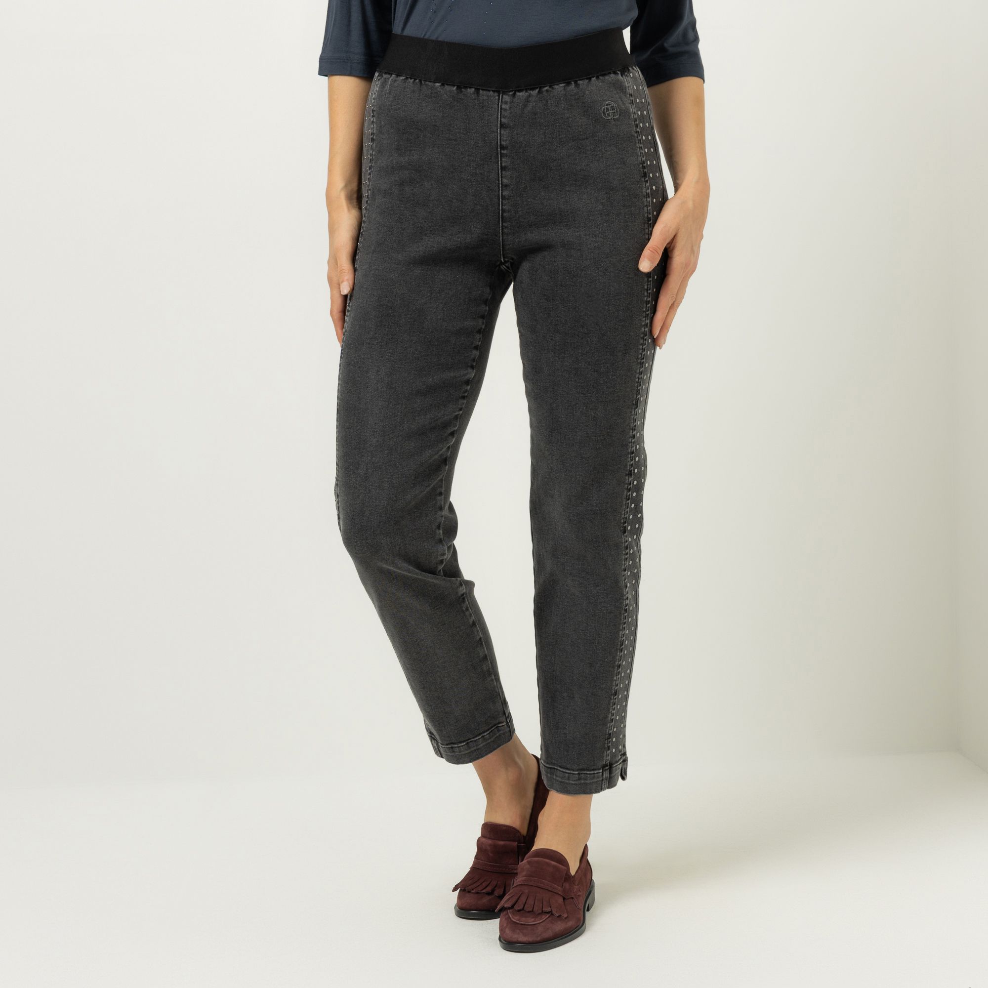 AMINATI® Jeans Rundumdehnbund Seitenschlitze knöchellang