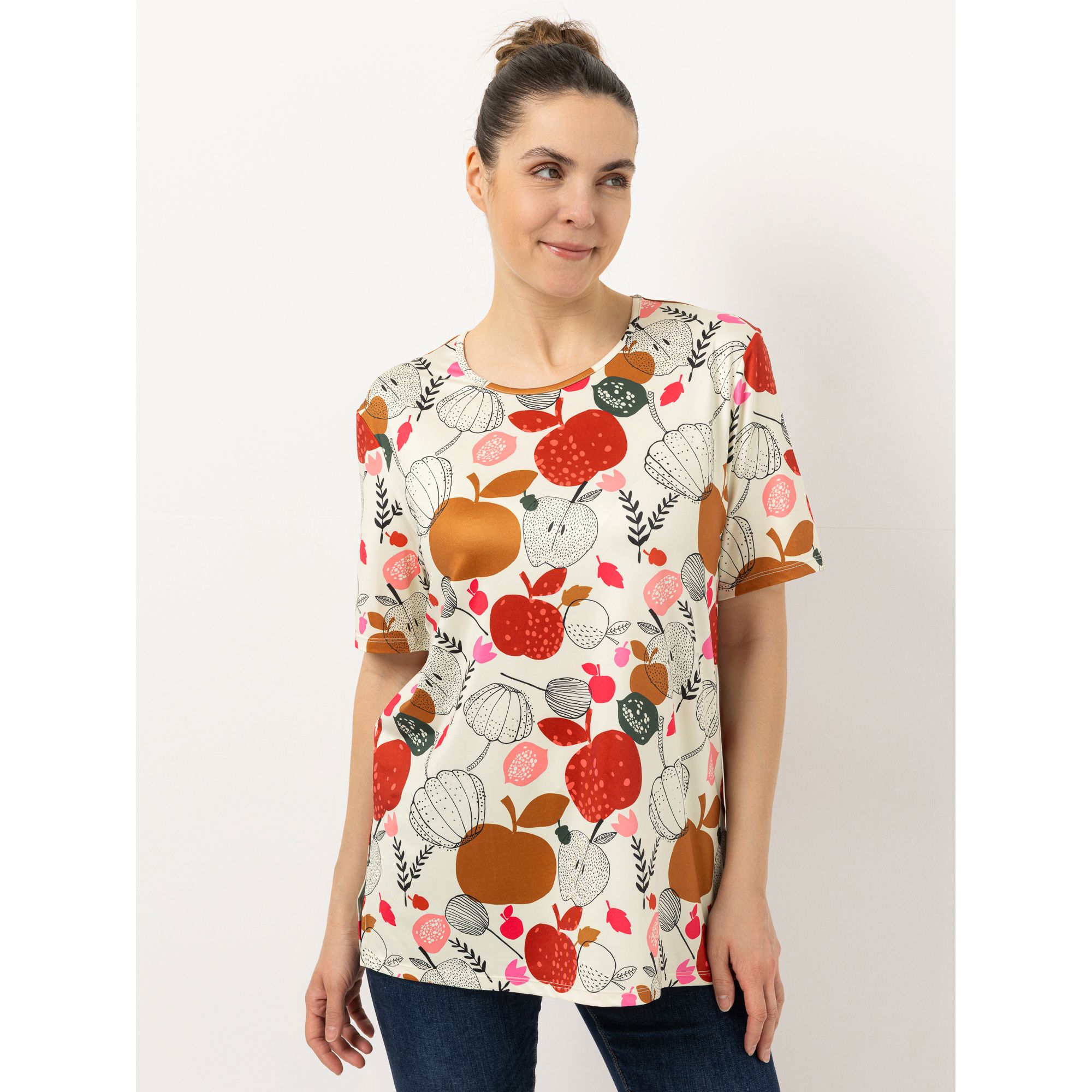 IN-PRINT Shirt 1/2-Arm Rundhalsausschnitt bedruckt