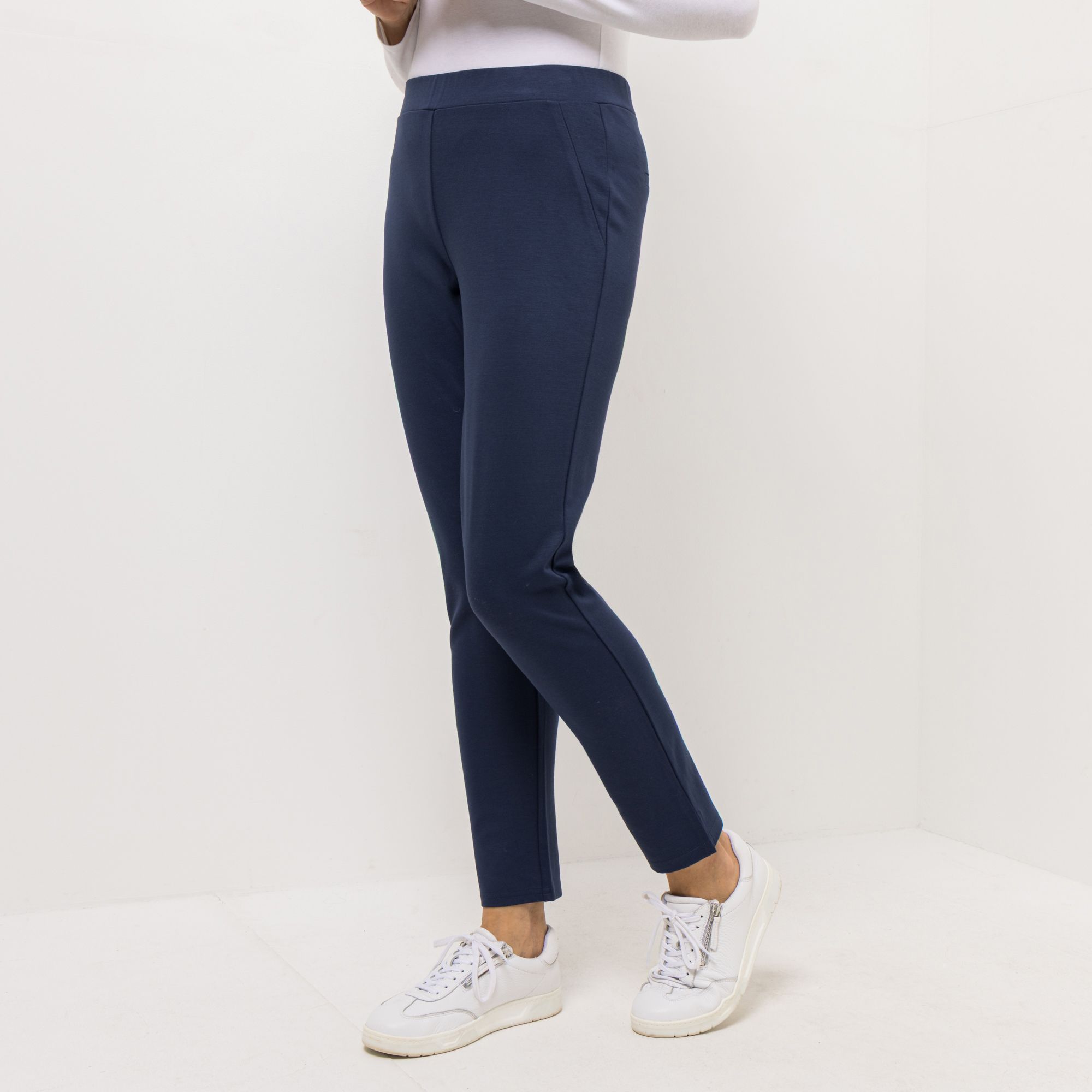 DENIM & CO. Jeggings Rundumdehnbund sehr schmales Bein knöchellang