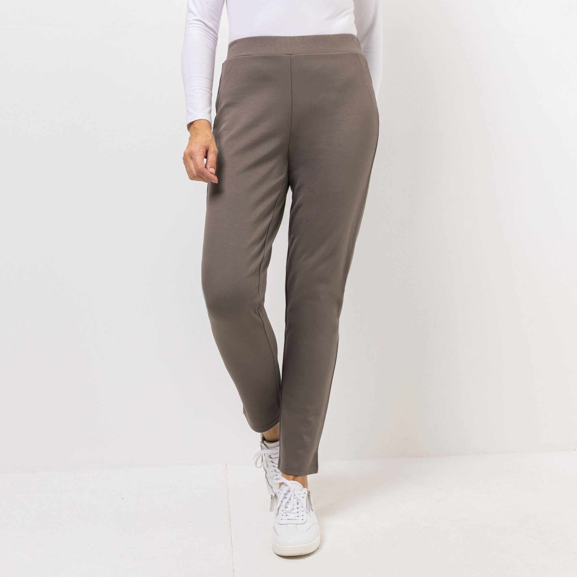 DENIM & CO. Jeggings Rundumdehnbund sehr schmales Bein knöchellang