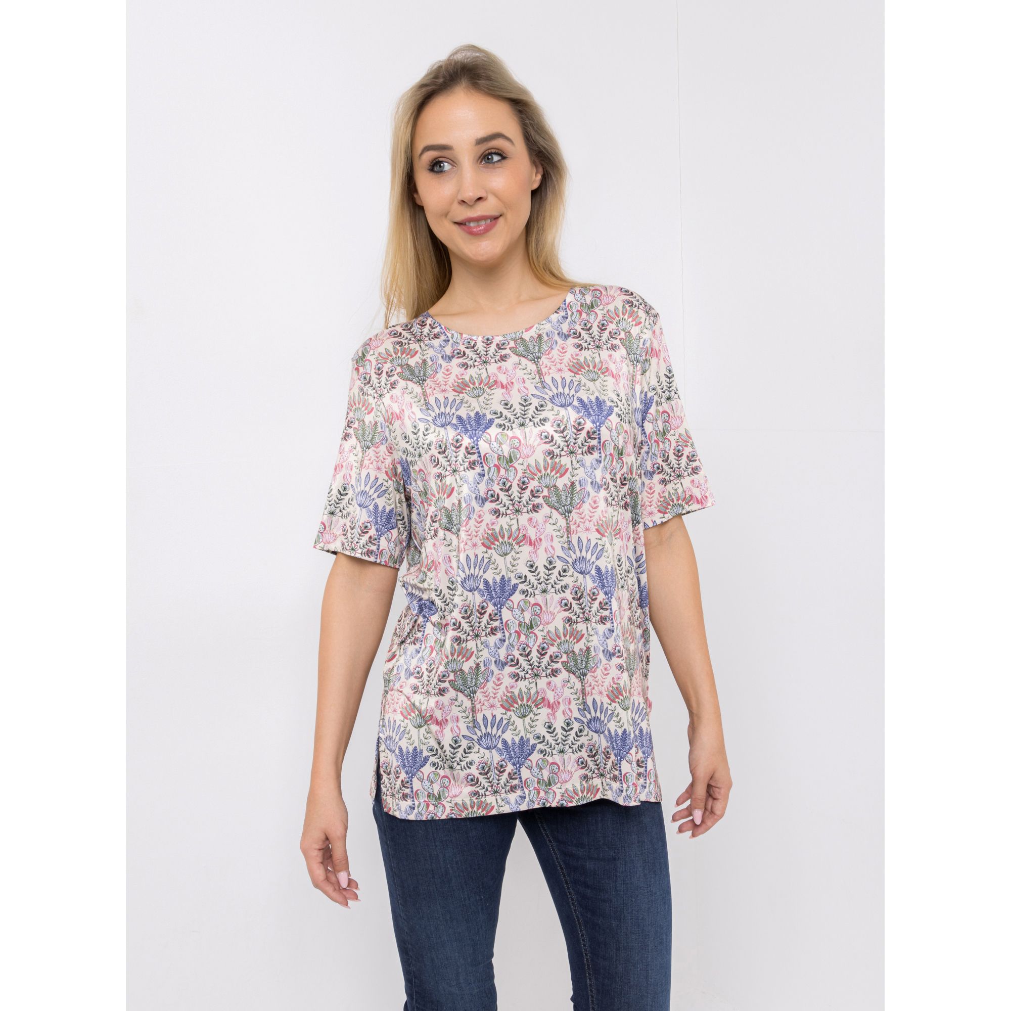 IN-PRINT Shirt 1/2-Arm Rundhalsausschnitt bedruckt