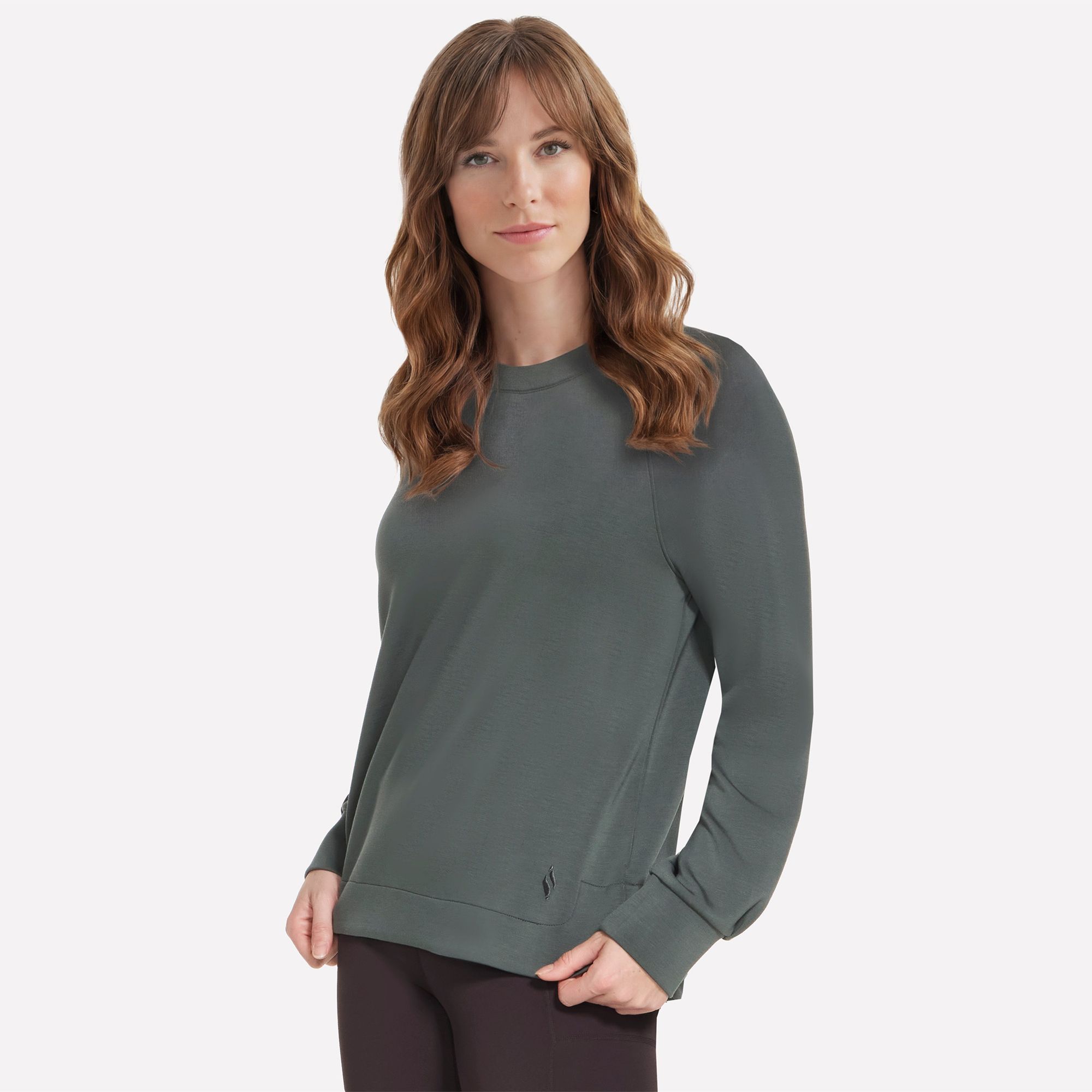 SKECHERS Damen-Sweatshirt Skechluxe Elevate 1/1-Arm Rundhalsausschnitt