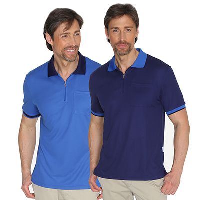 MEN'S TOUCH 2 Poloshirts Mikrofaser Brusttasche