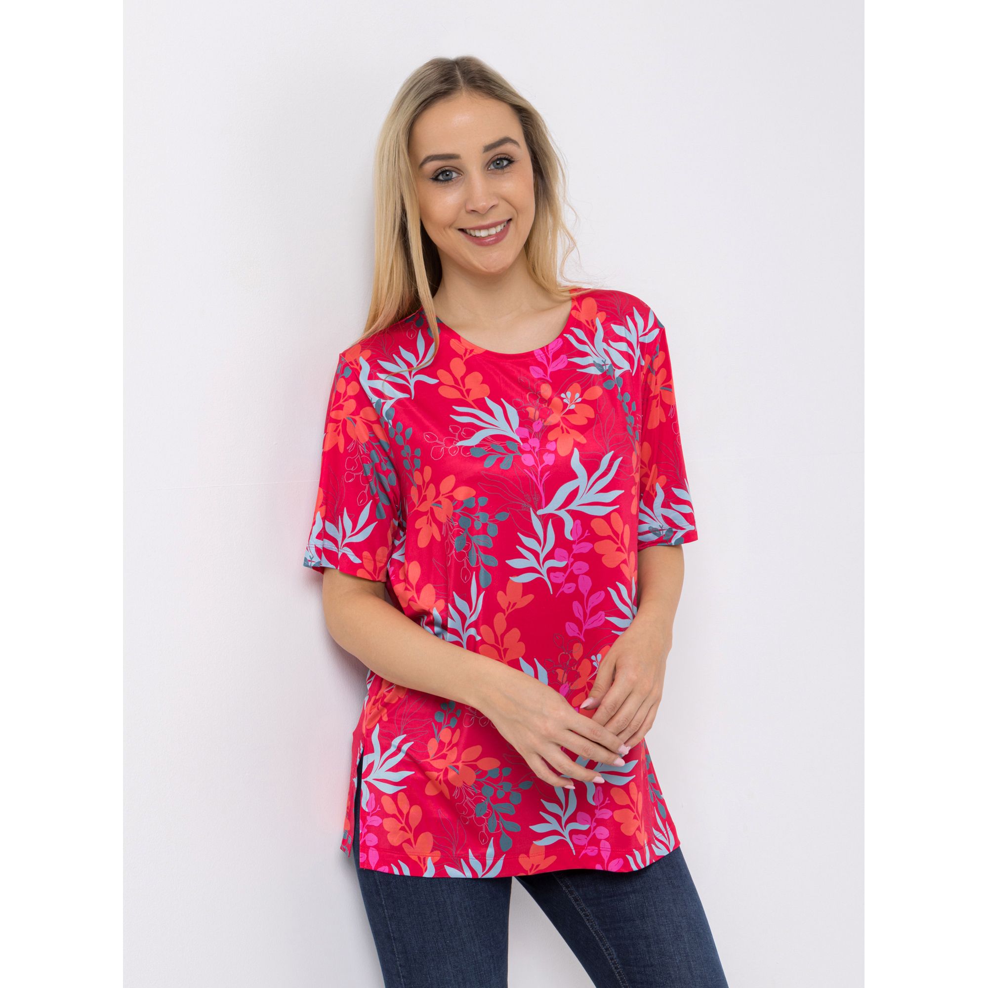 IN-PRINT Shirt 1/2-Arm Rundhalsausschnitt bedruckt