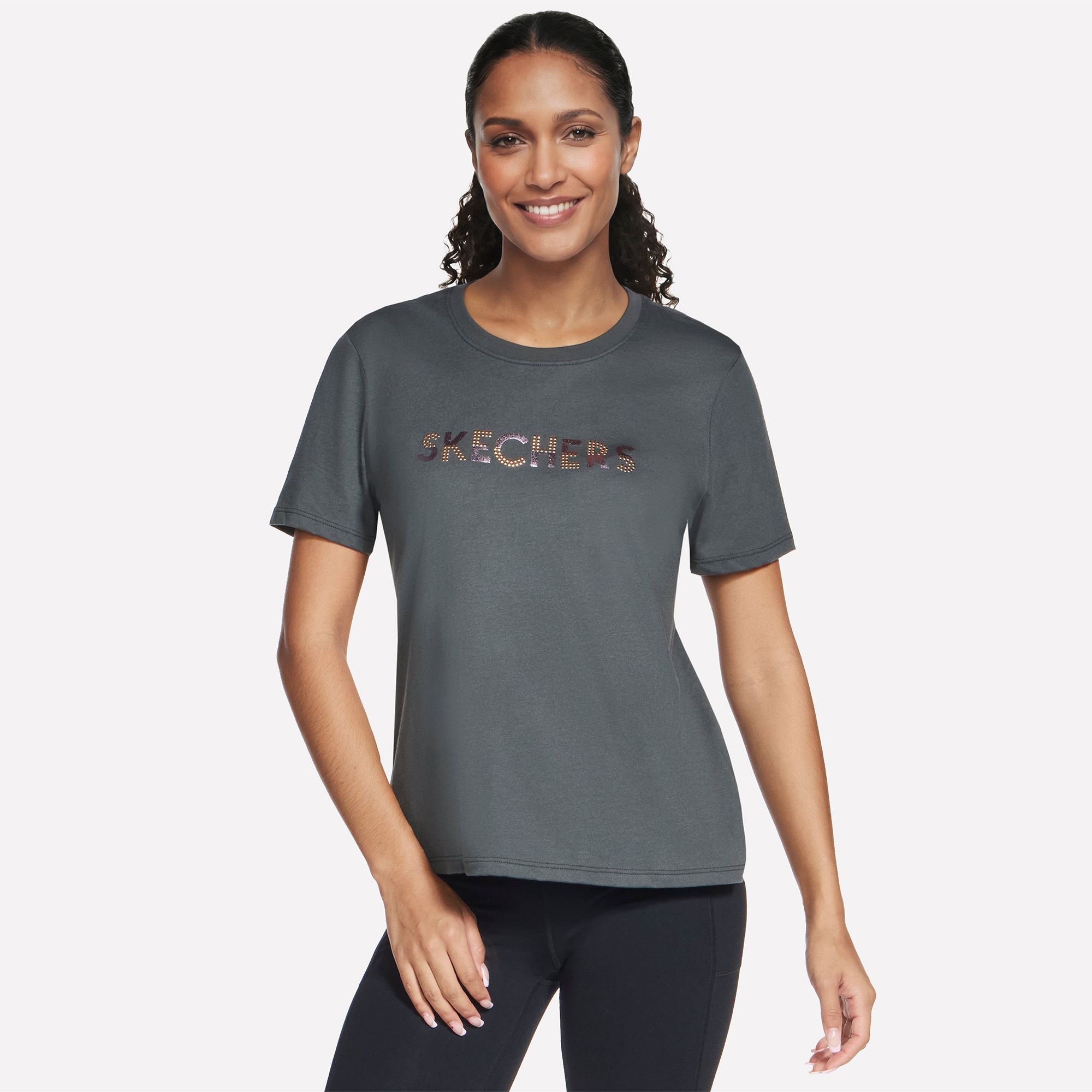 SKECHERS Damen-Shirt Skech-Jersey 1/2-Arm Rundhalsausschnitt