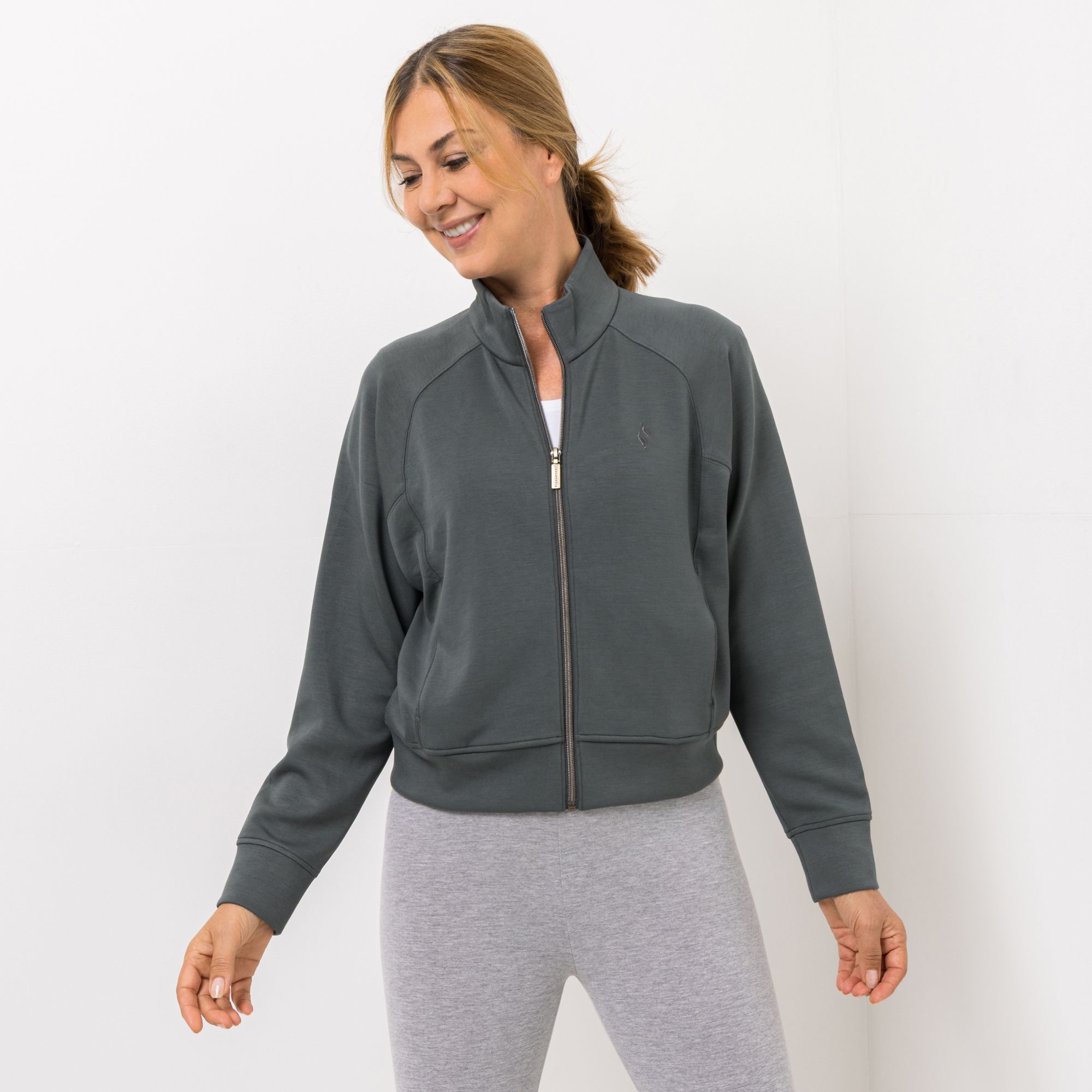 SKECHERS Damen-Jacke Skechluxe Elevate Stehkragen Reißverschluss