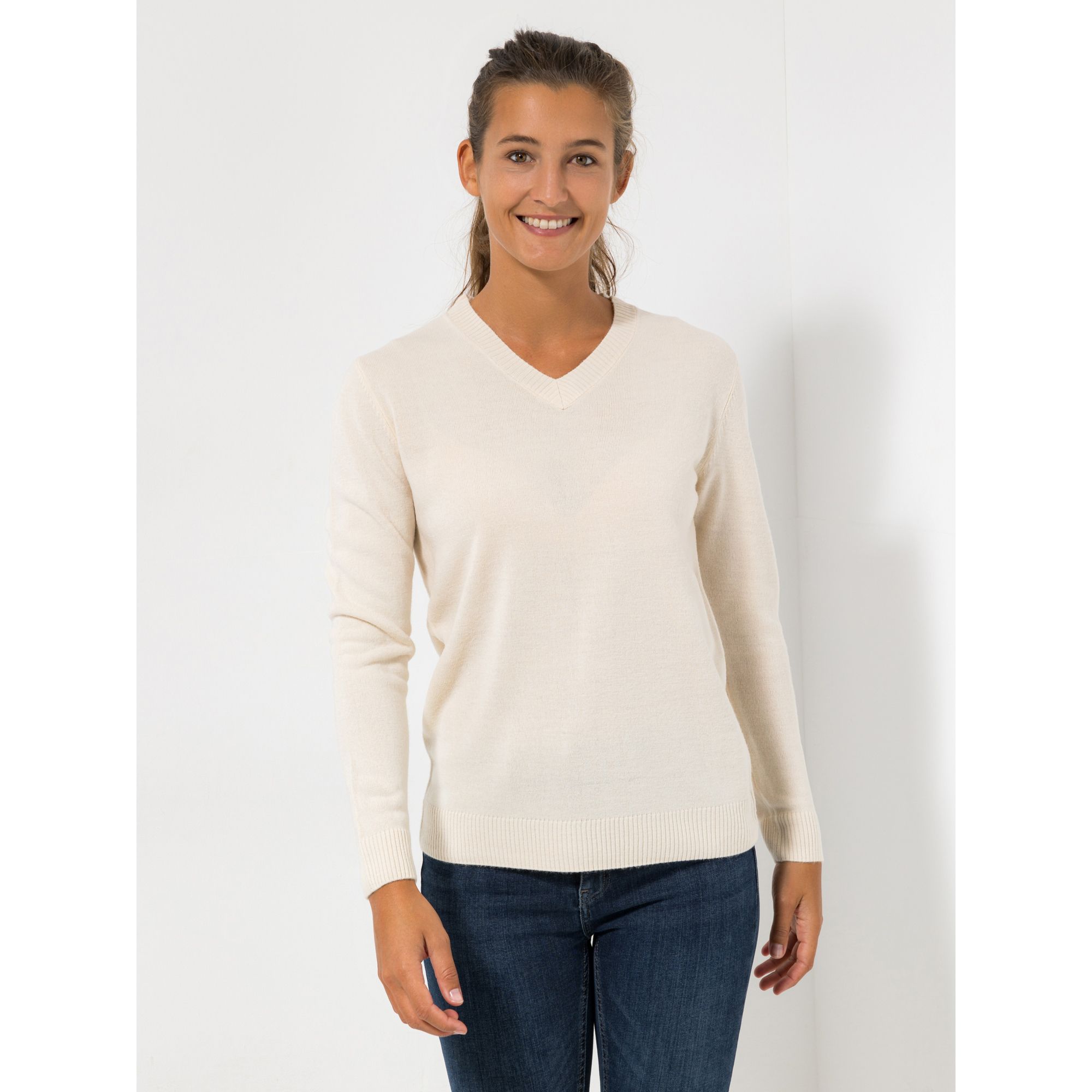 CASHMASOFT Pullover, 1/1-Arm V-Ausschnitt Cashmeregriff Figurumspielend