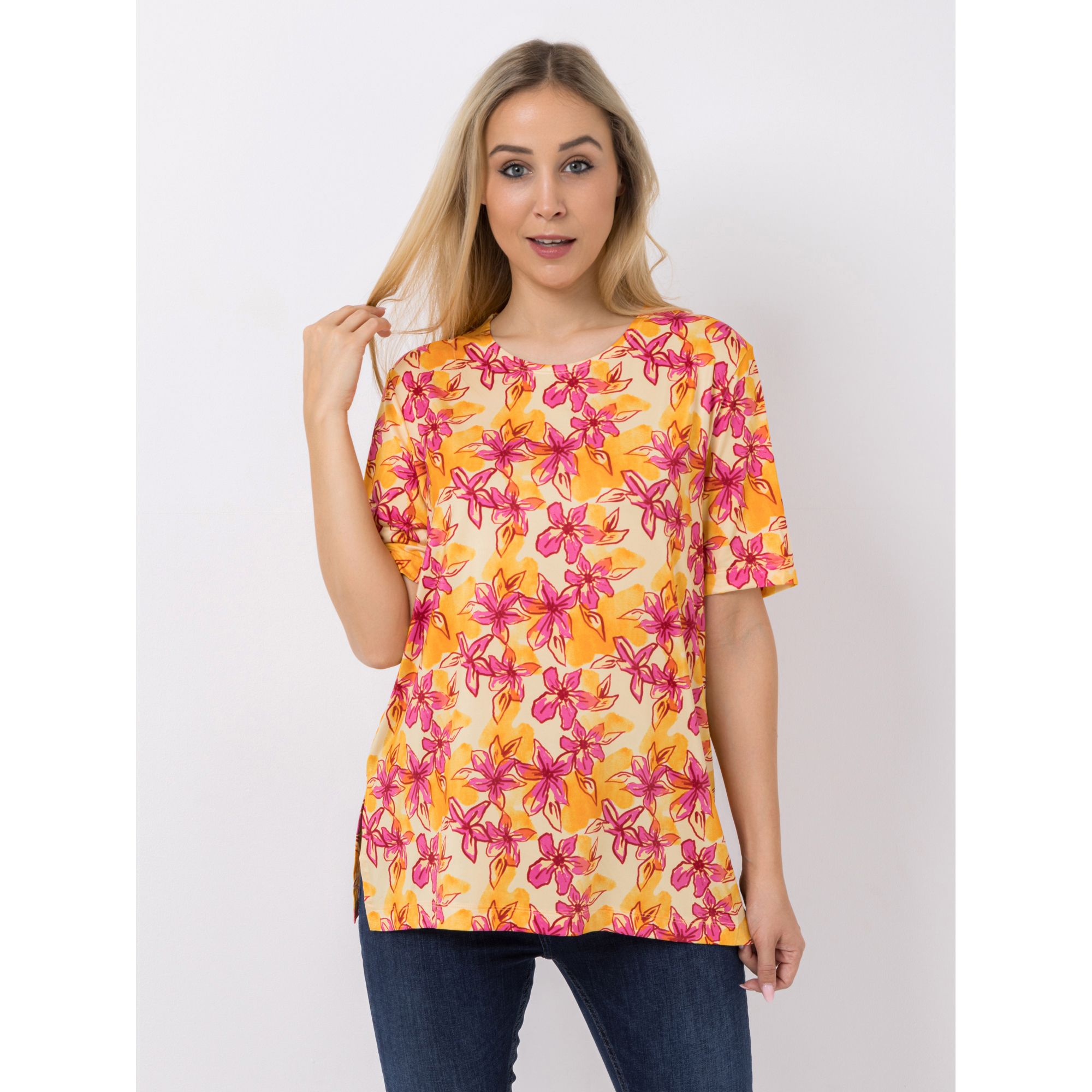 IN-PRINT Shirt 1/2-Arm Rundhalsausschnitt bedruckt