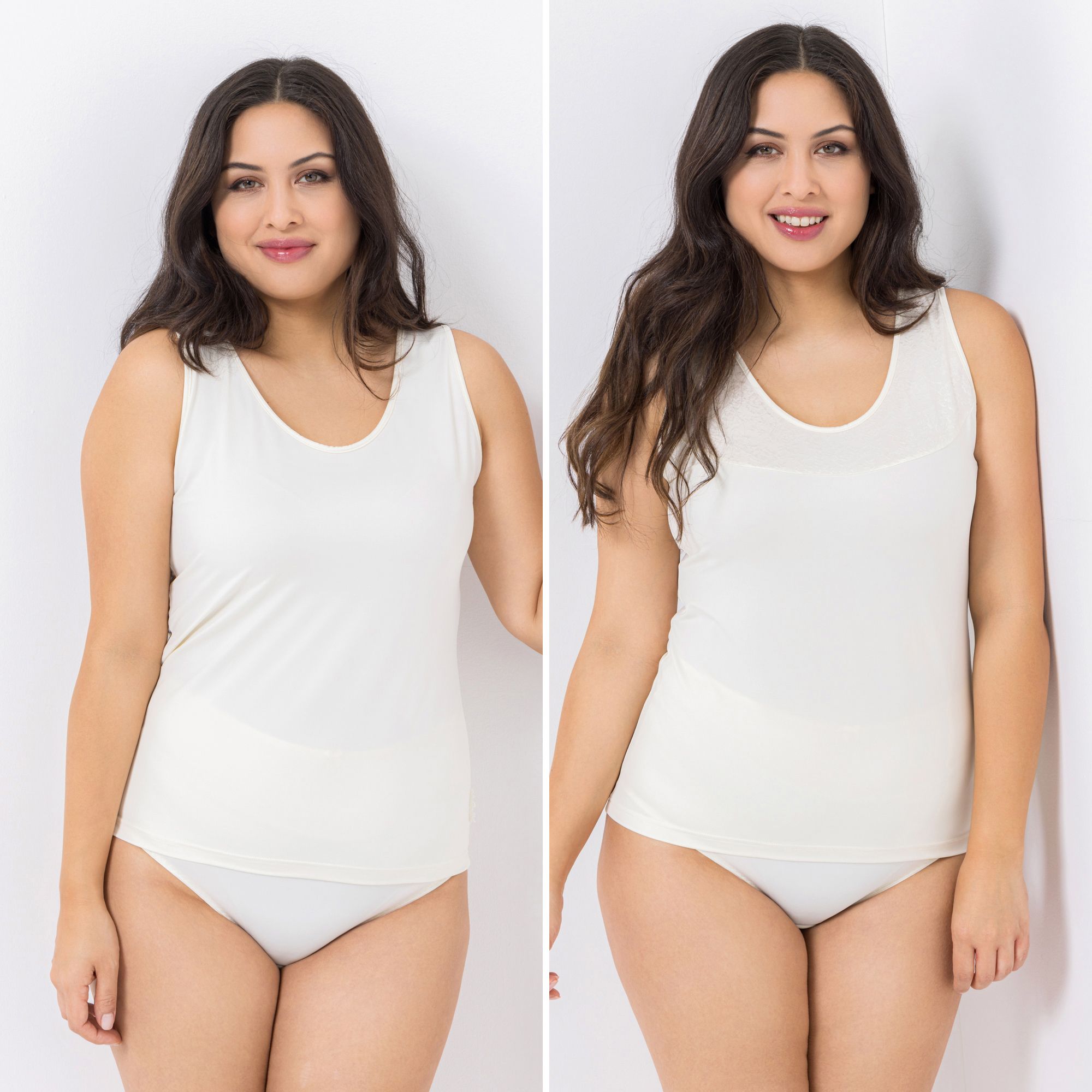 LITTLE ROSE 2 Tops Mikrofasermischung 1x Basic 1x Jacquard floral