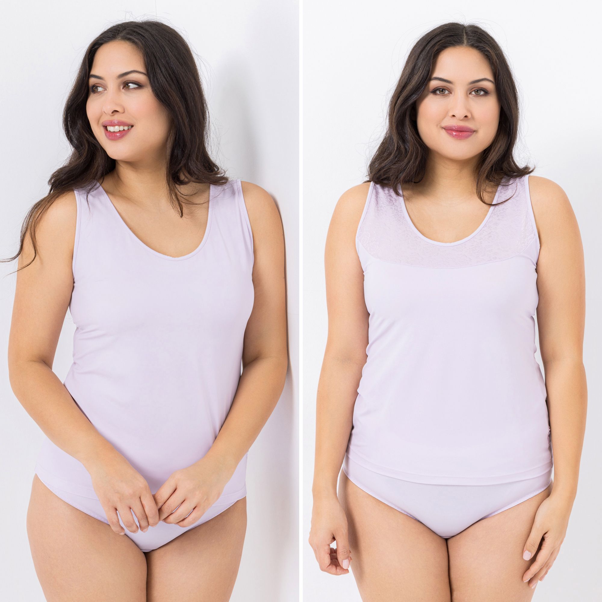 LITTLE ROSE 2 Tops Mikrofasermischung 1x Basic 1x Jacquard floral