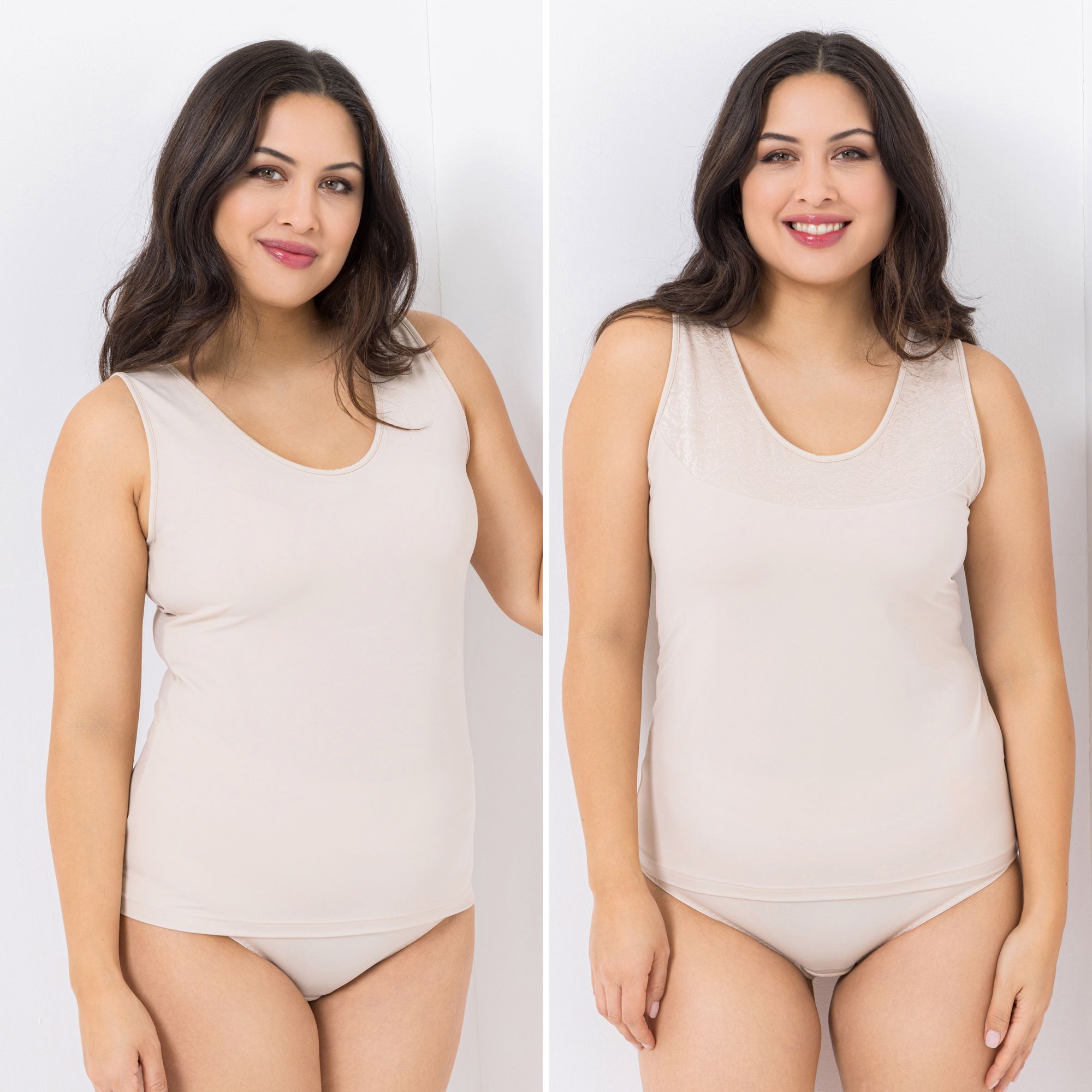 LITTLE ROSE 2 Tops Mikrofasermischung 1x Basic 1x Jacquard floral