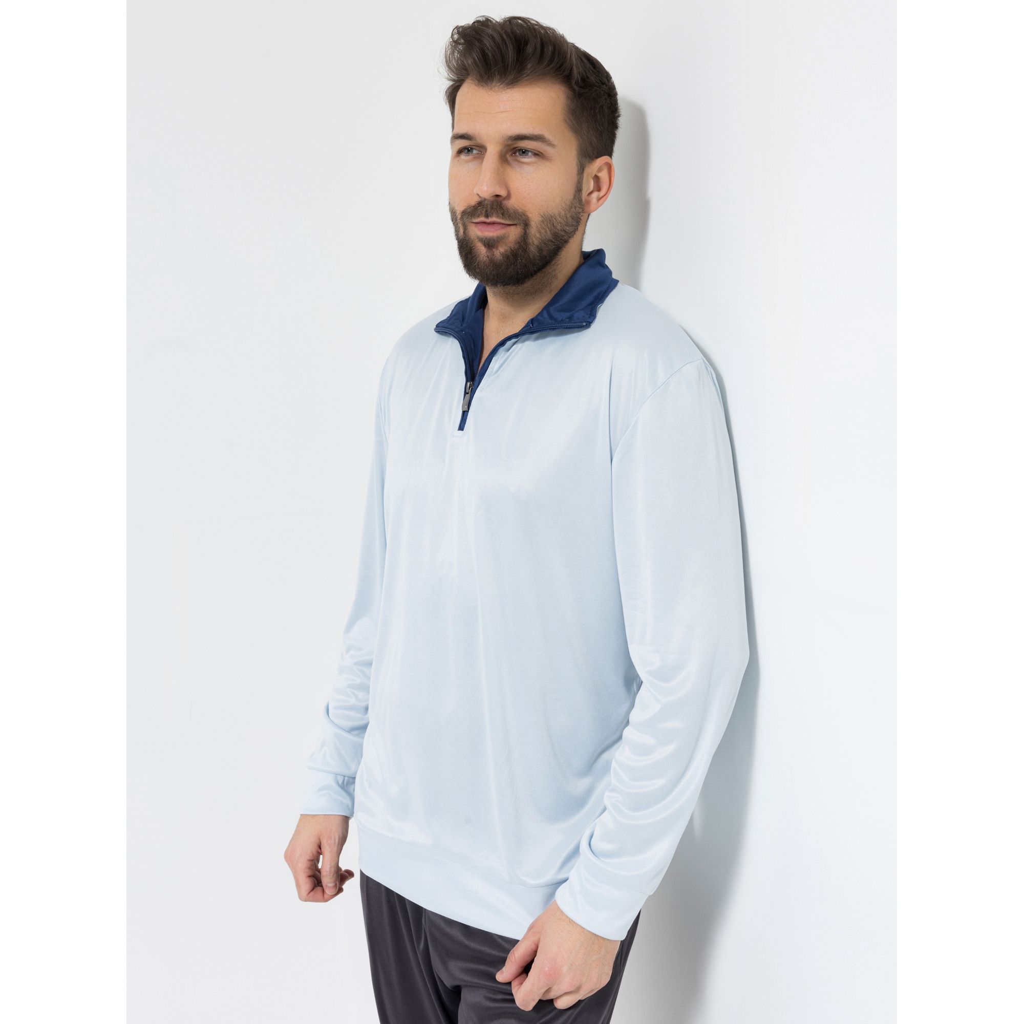 MEN'S TOUCH Troyer Mikrofaser 1/1-Arm uni