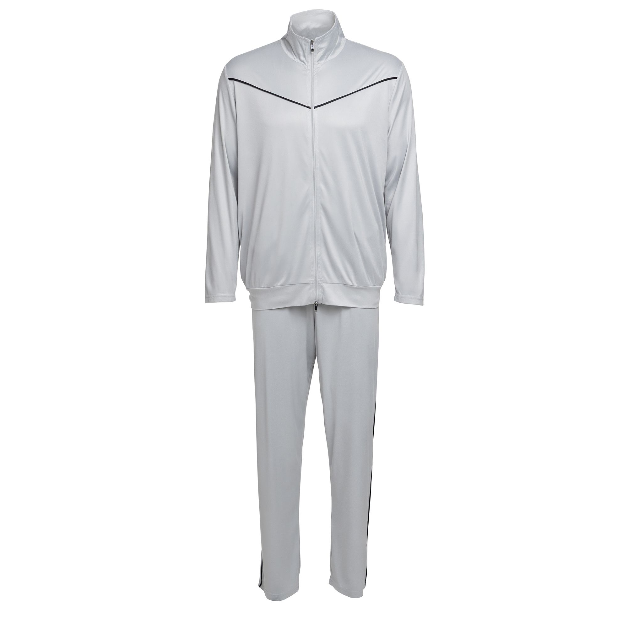 MEN'S TOUCH Hausanzug Mikrofaser Jacke und Hose mit Seitentaschen