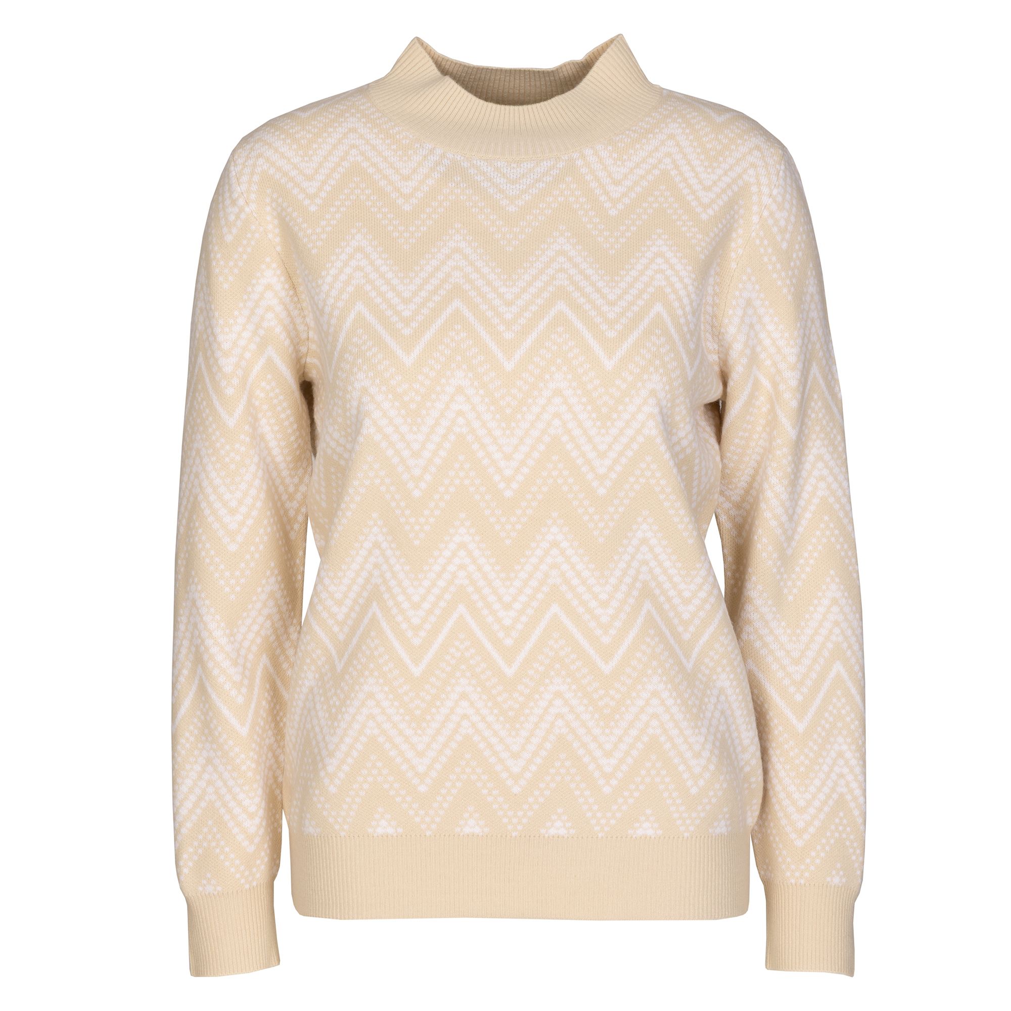 CASHMASOFT Pullover Stehkragen Cashmeregriff Jacquard