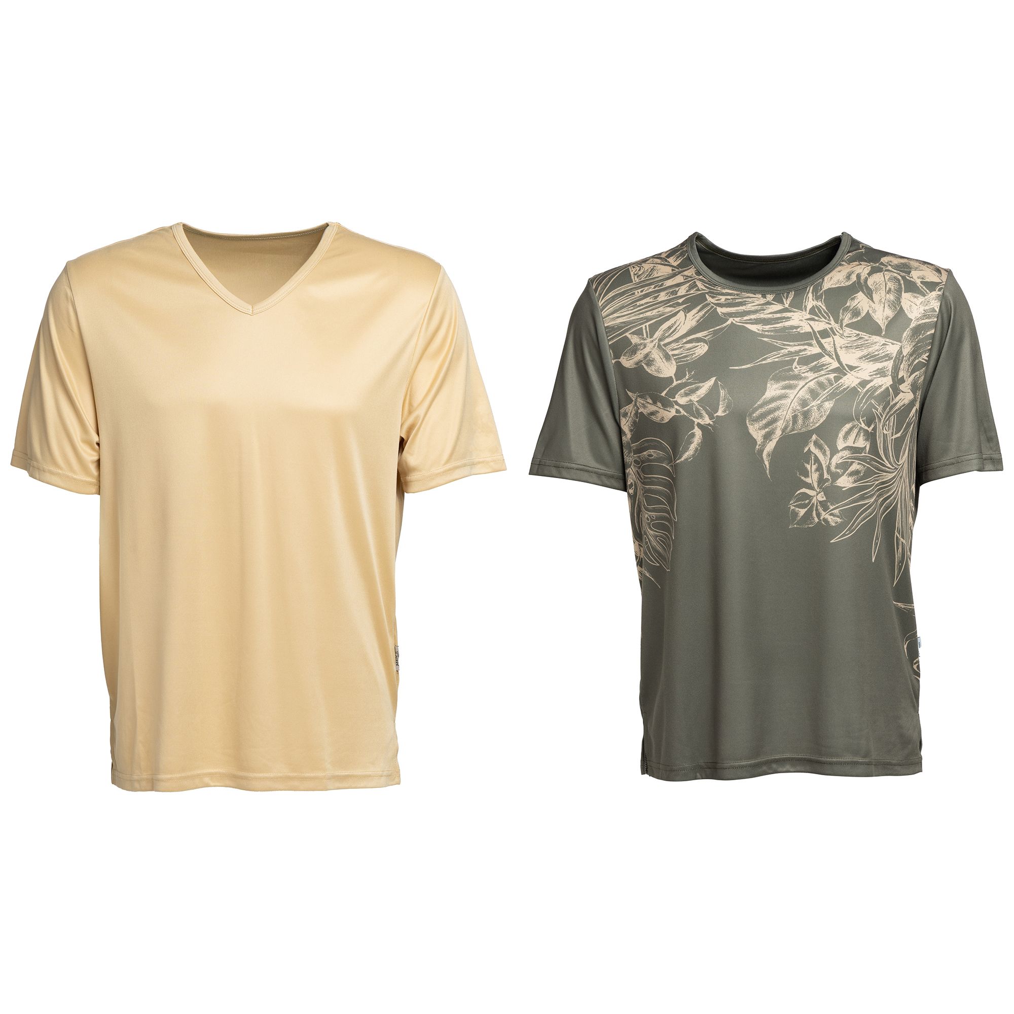 MEN'S TOUCH 2 Shirts, 1/2-Arm Mikrofaser Ausschnittvariationen schmale Passform