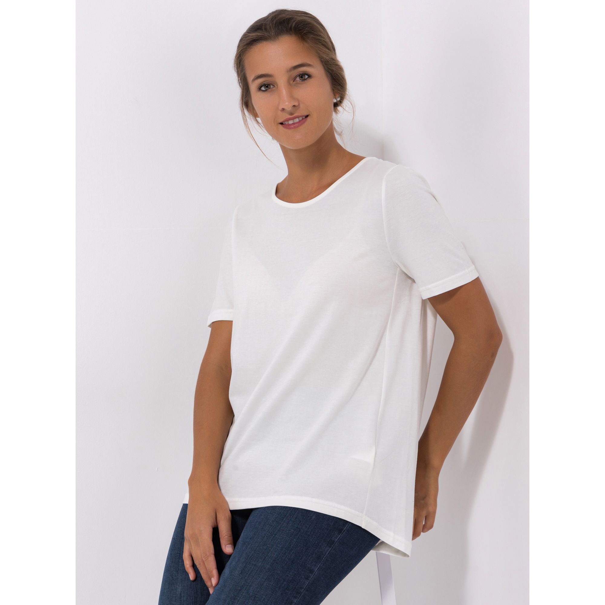 Green Cotton by Peter Hahn Shirt, 1/2-Arm Style Benedikte Rundhalsausschnitt