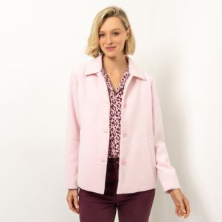 VIA MILANO Jacke Hemdkragen Knopfleiste Eingrifftaschen