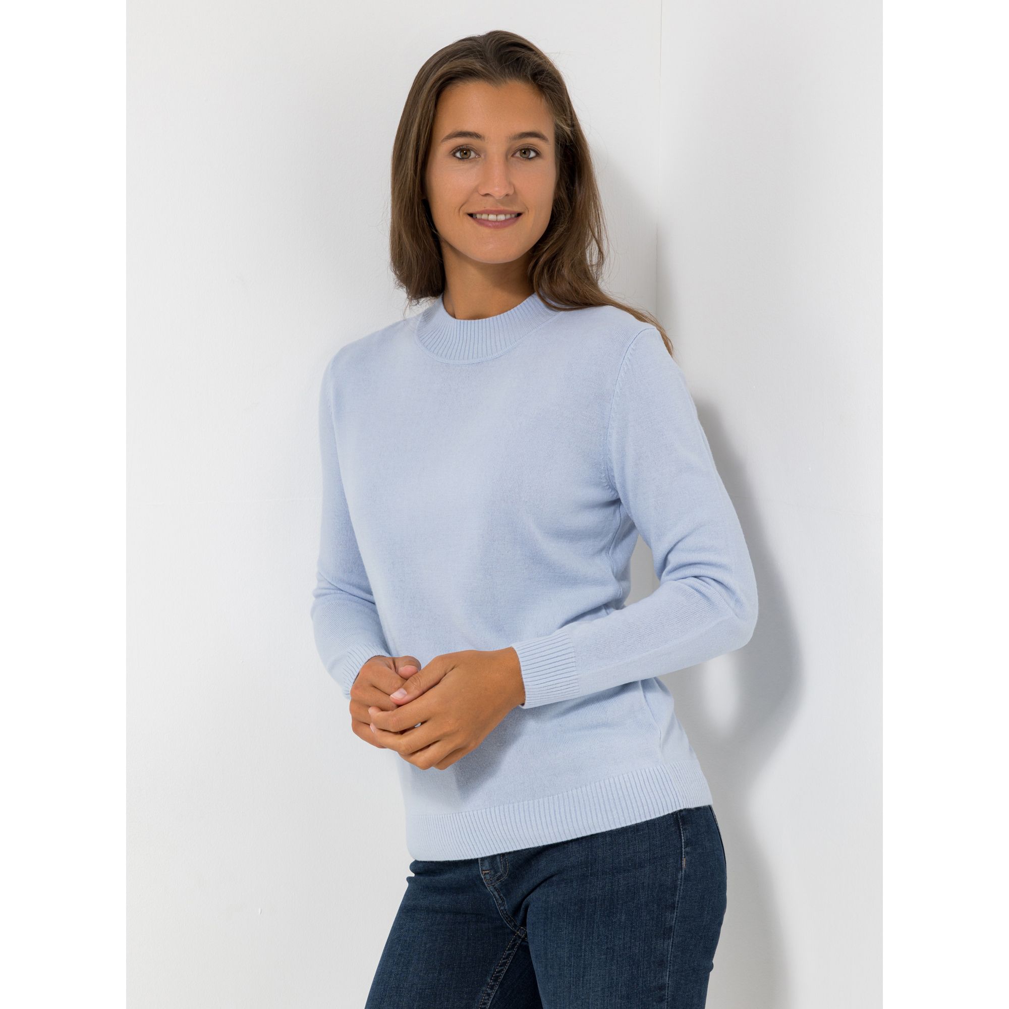 CASHMASOFT Pullover, 1/1-Arm Stehkragen Cashmeregriff figurumspielend