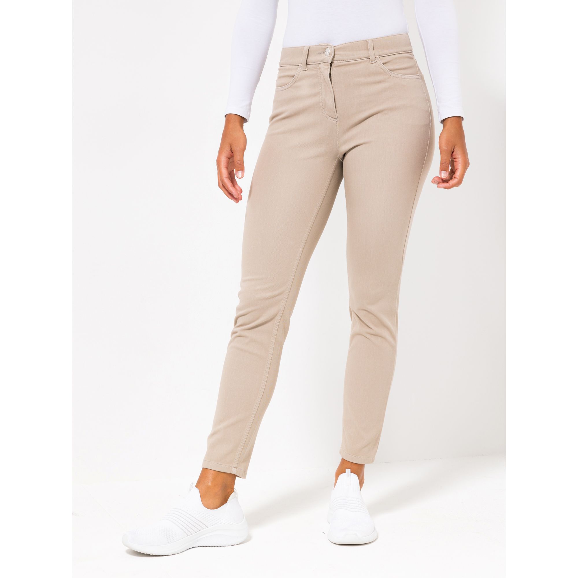 EVA LUTZ Hose knöchellang 360 Grad elastisch OEKO-TEX® schmales Bein