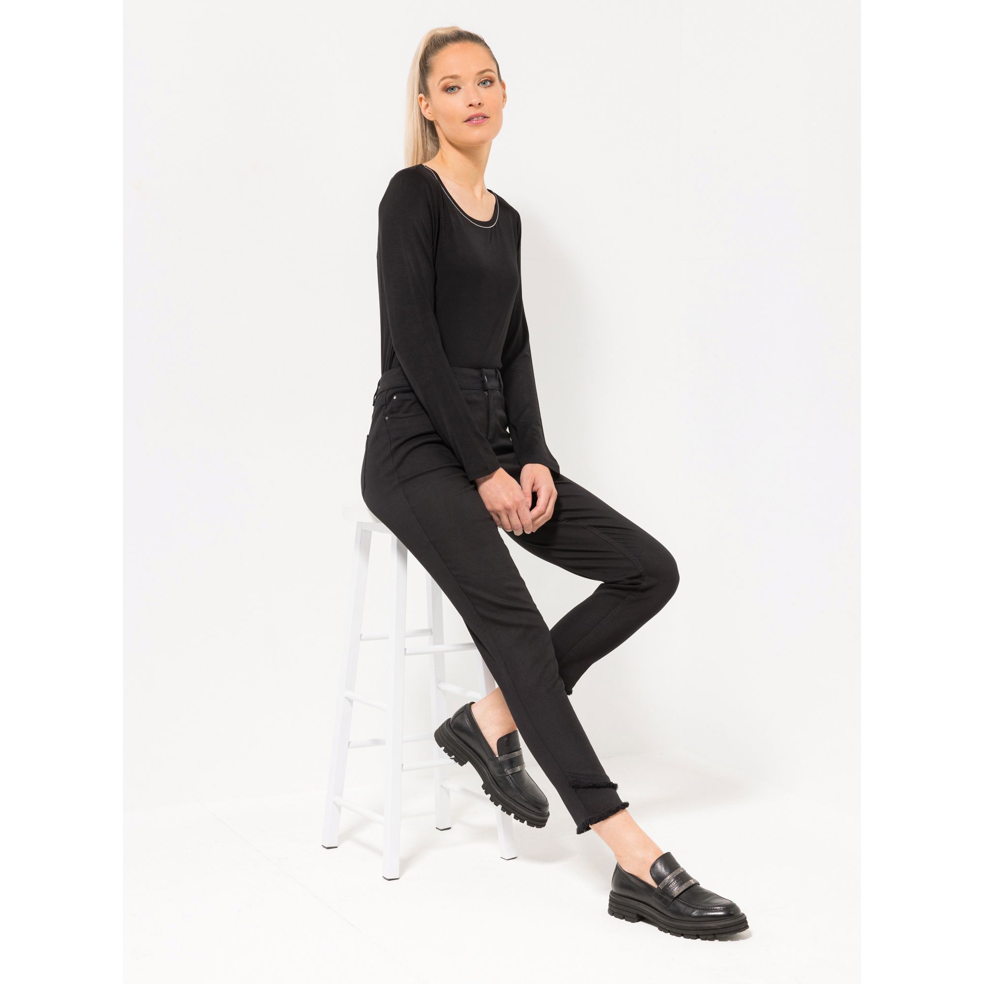 STEFFEN SCHRAUT Hose Los Angeles elastische Ware OEKO-TEX® sehr schmales Bein