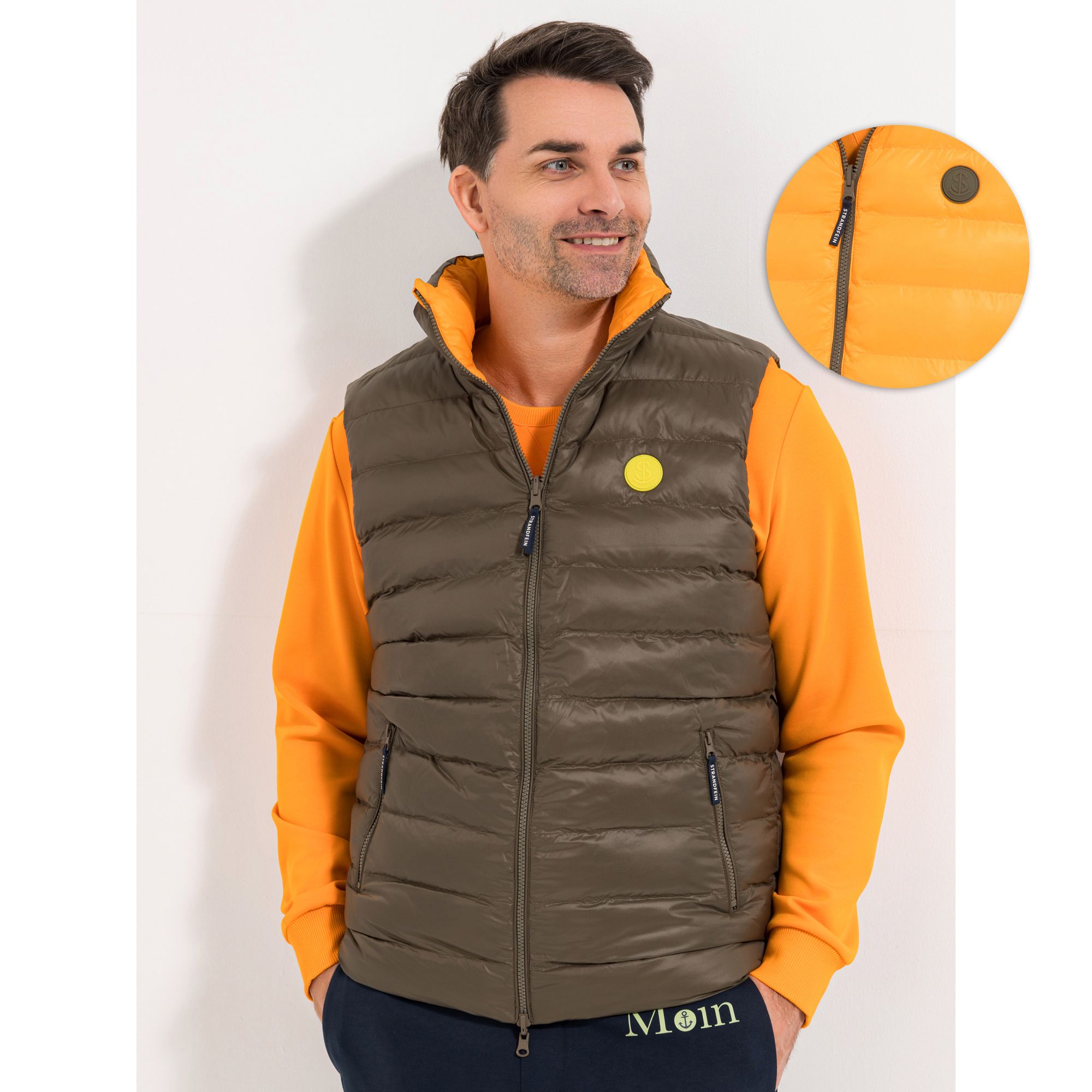 STRANDFEIN Menswear Wendeweste gesteppt Downtouch regular fit
