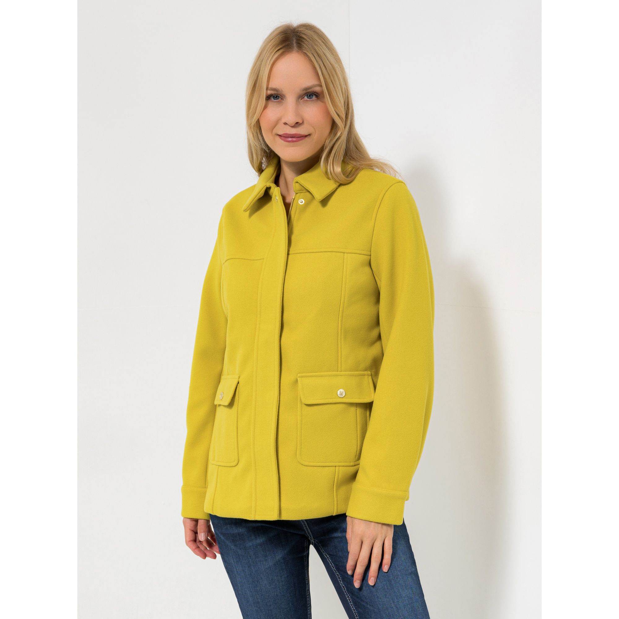 DAWID by Dawid Tomaszewski Jacke, 1/1-Arm Wolloptik, Kragen figurumspielend