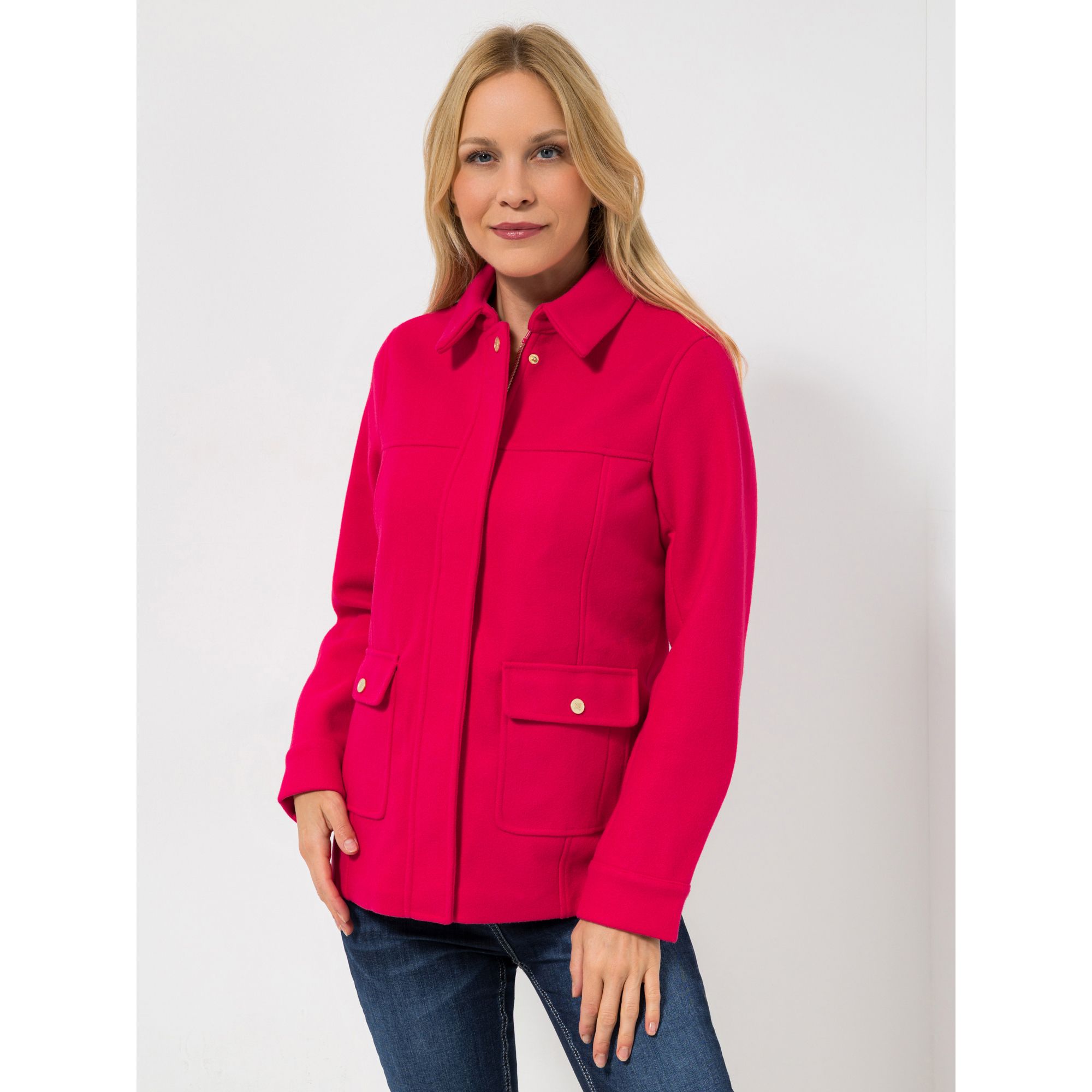 DAWID by Dawid Tomaszewski Jacke, 1/1-Arm Wolloptik, Kragen figurumspielend