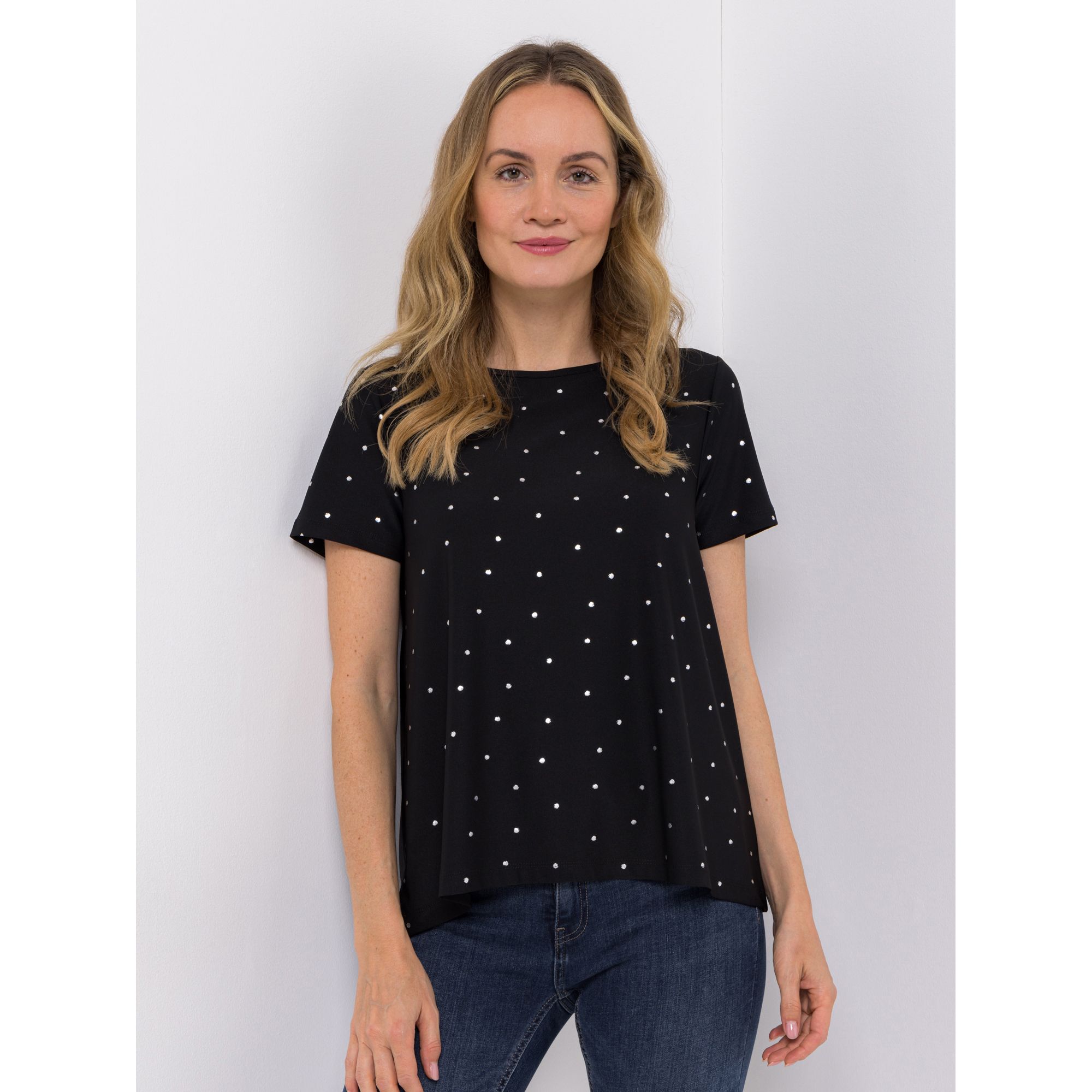 KIM & CO. Shirt, 1/2-Arm Brazil Knit Jersey Folien-Druck figurumspielend