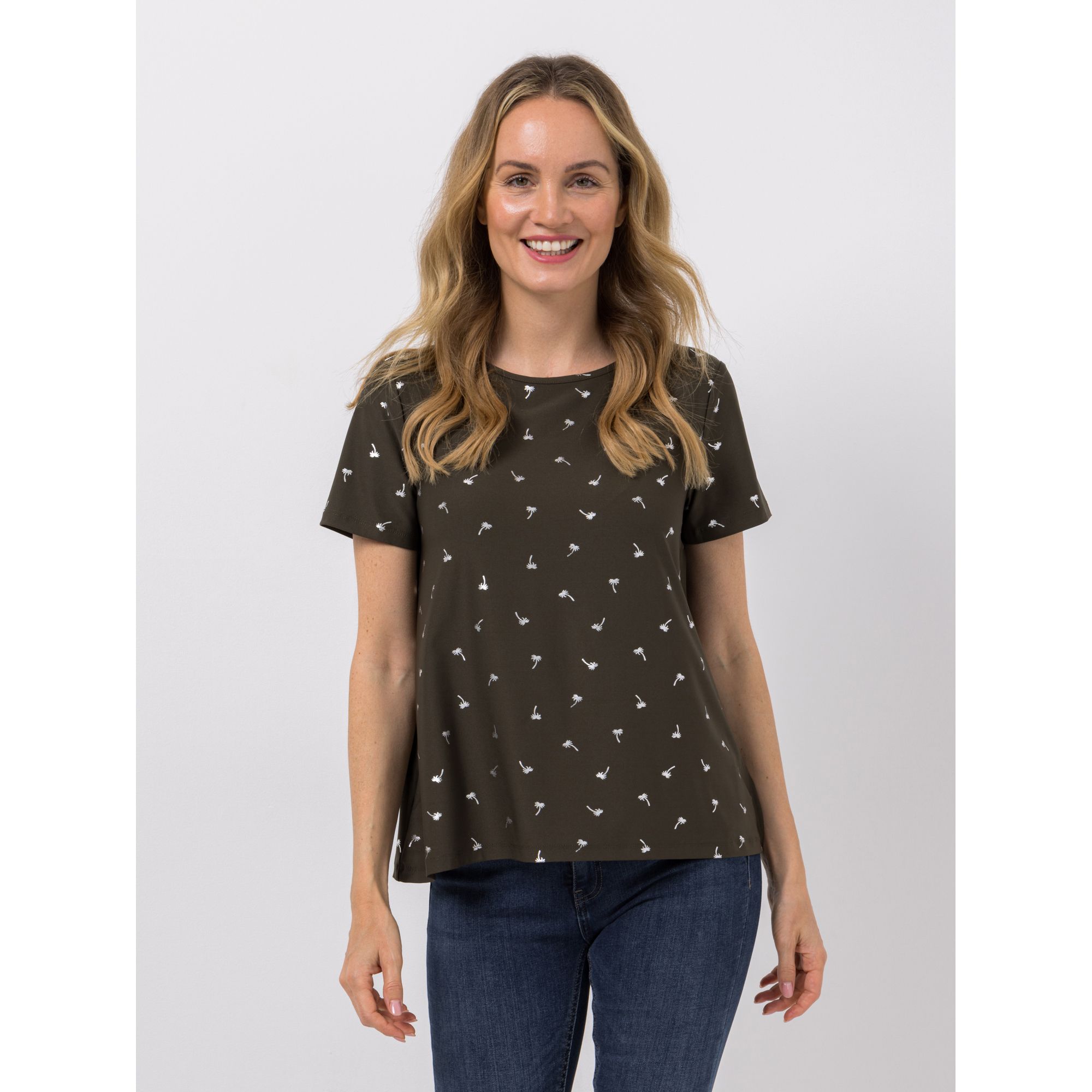 KIM & CO. Shirt, 1/2-Arm Brazil Knit Jersey Folien-Druck figurumspielend