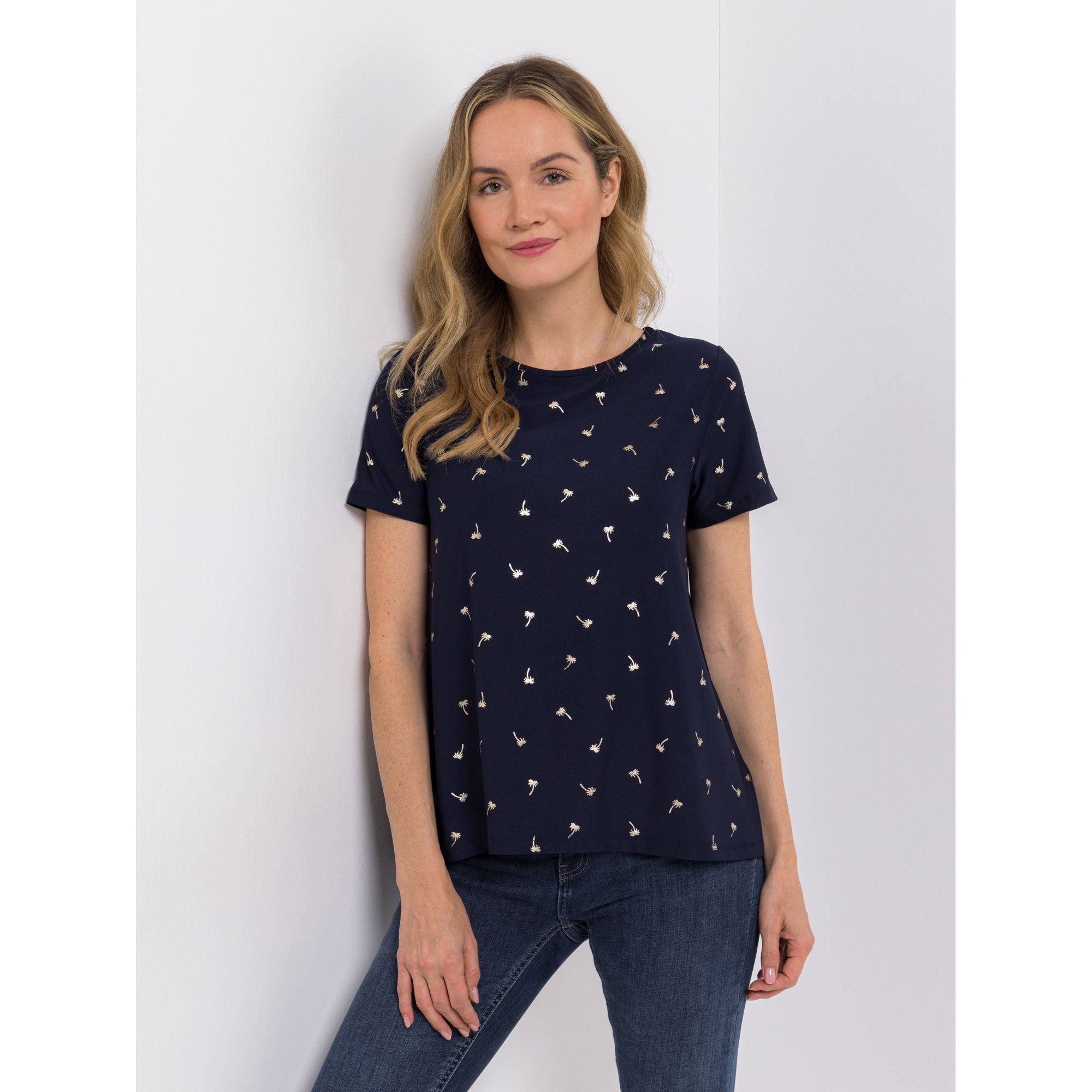 KIM & CO. Shirt, 1/2-Arm Brazil Knit Jersey Folien-Druck figurumspielend