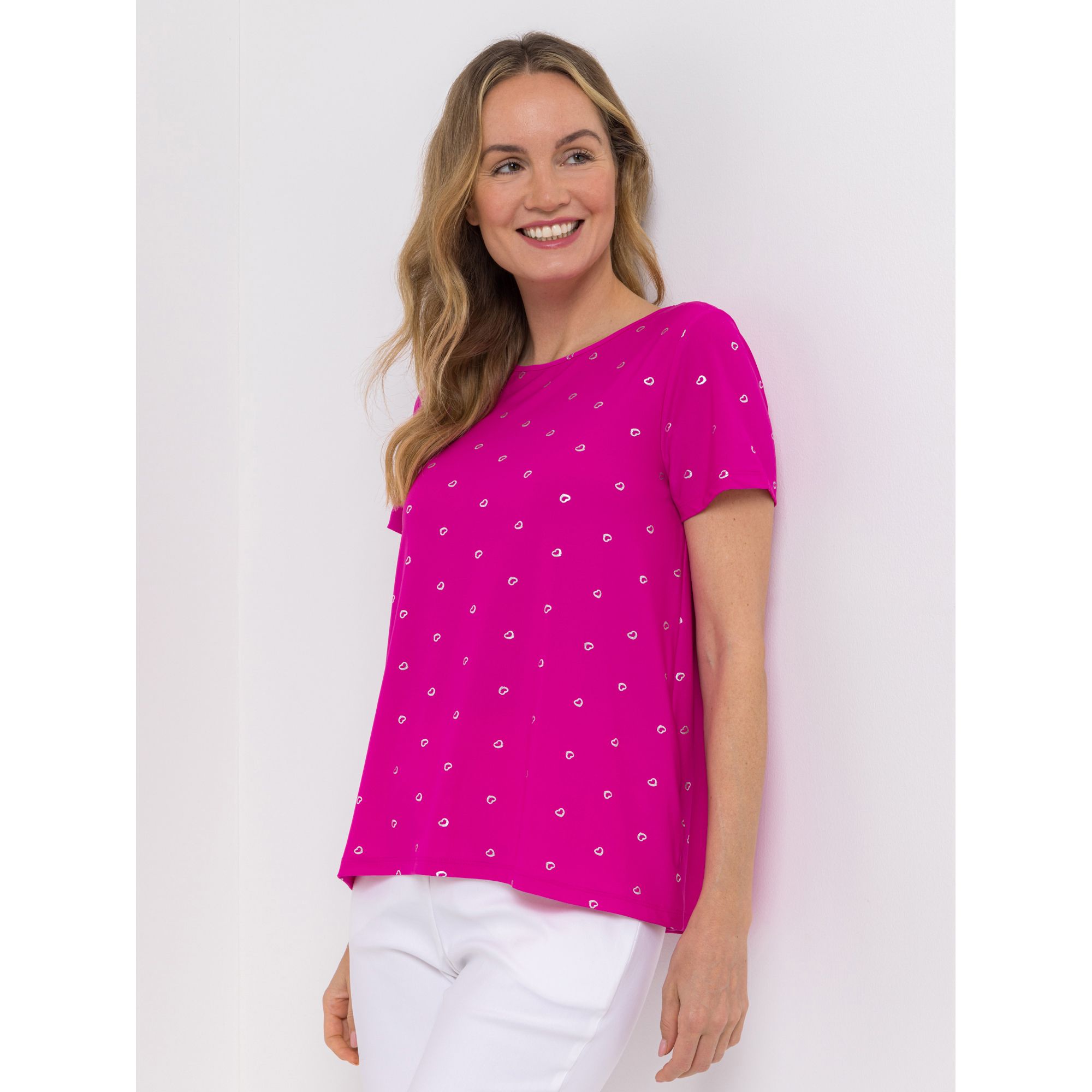 KIM & CO. Shirt, 1/2-Arm Brazil Knit Jersey Folien-Druck figurumspielend