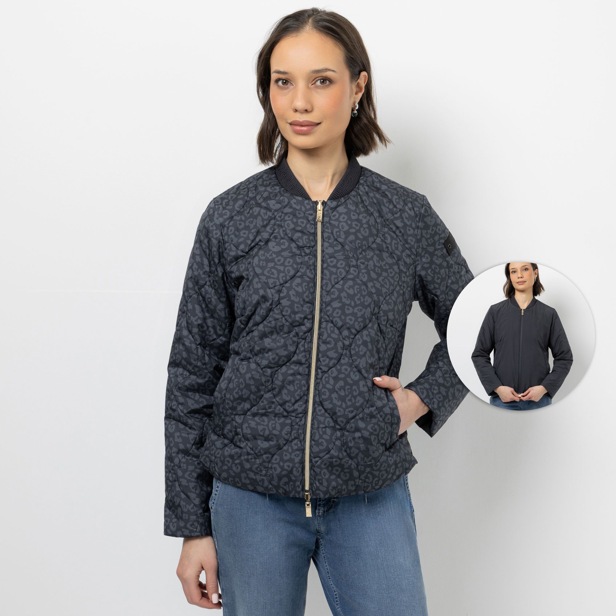 STEFFEN SCHRAUT Wendesteppjacke leichte Wattierung 2-Wege-Reißverschluss figurumspielend