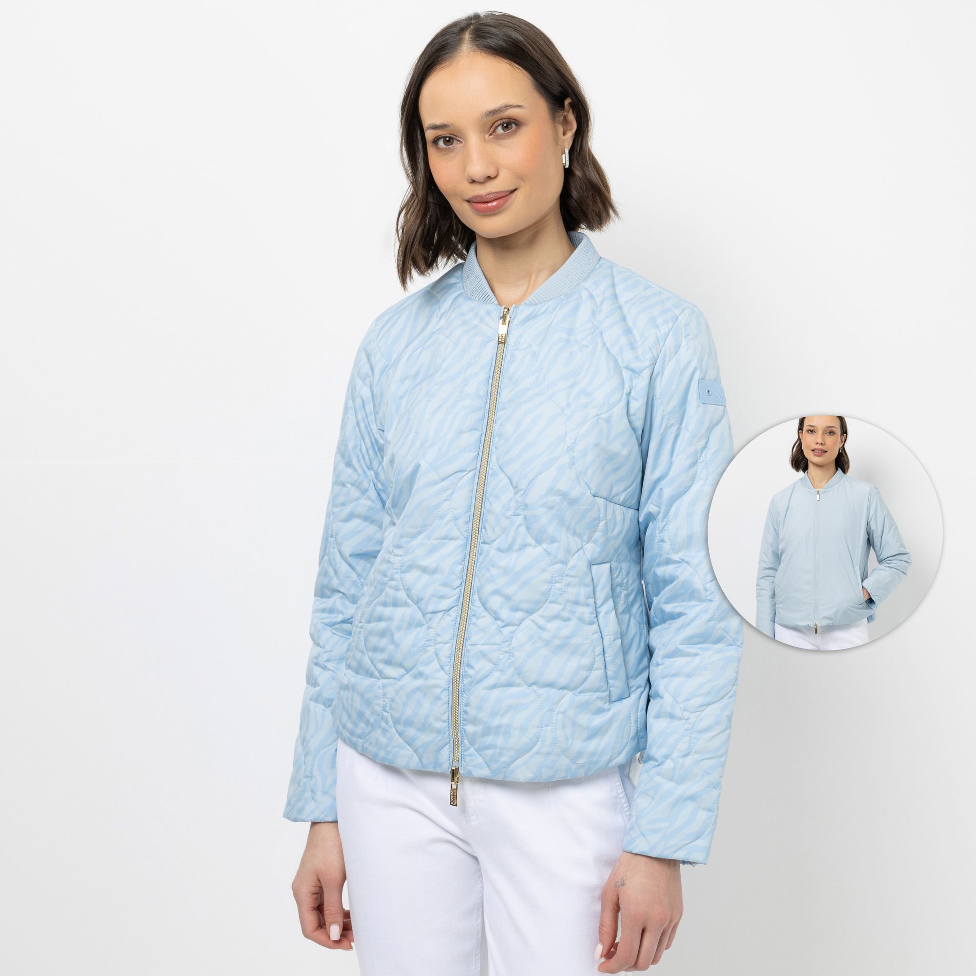 STEFFEN SCHRAUT Wendesteppjacke leichte Wattierung 2-Wege-Reißverschluss figurumspielend