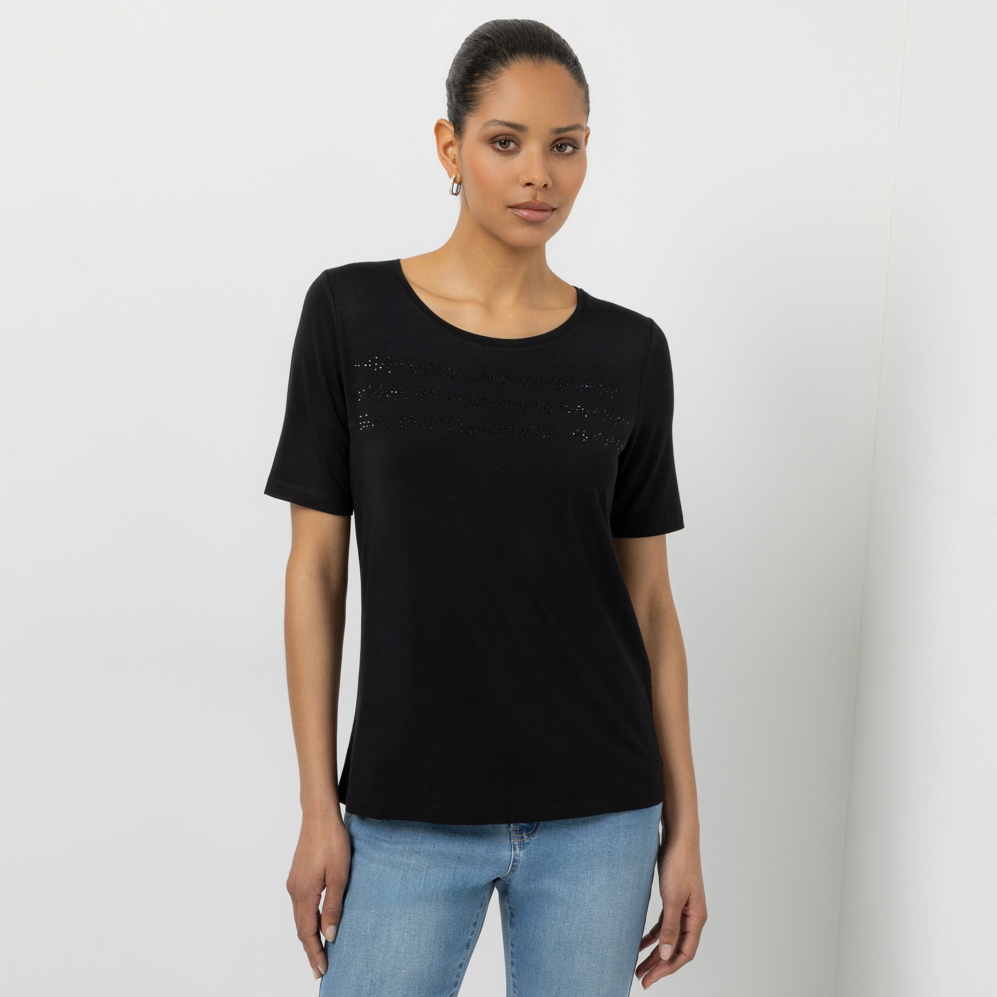 STEFFEN SCHRAUT Shirt, 1/2-Arm Rundhalsausschnitt mit ECOVERO Viskose figurumspielend