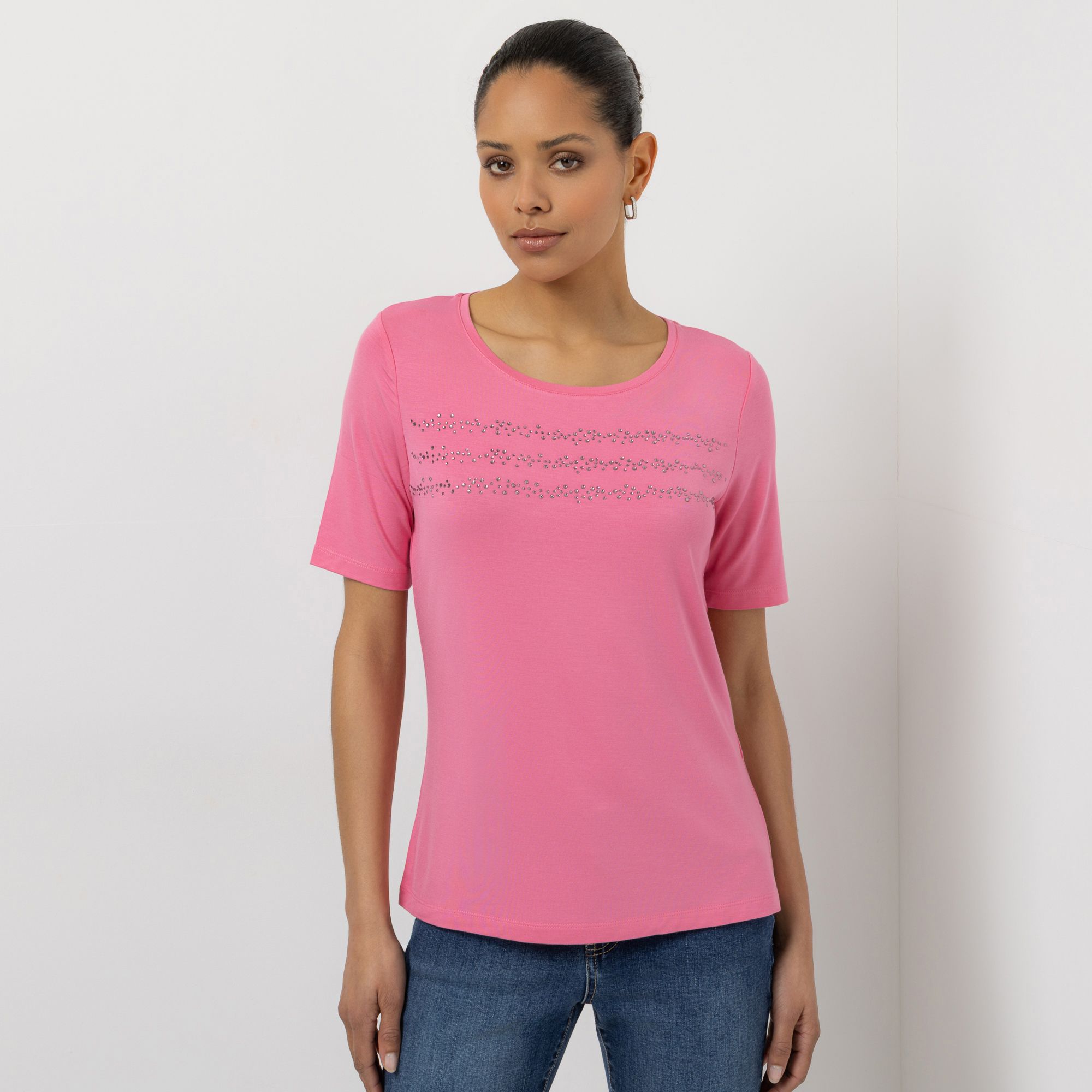 STEFFEN SCHRAUT Shirt, 1/2-Arm Rundhalsausschnitt mit ECOVERO Viskose figurumspielend